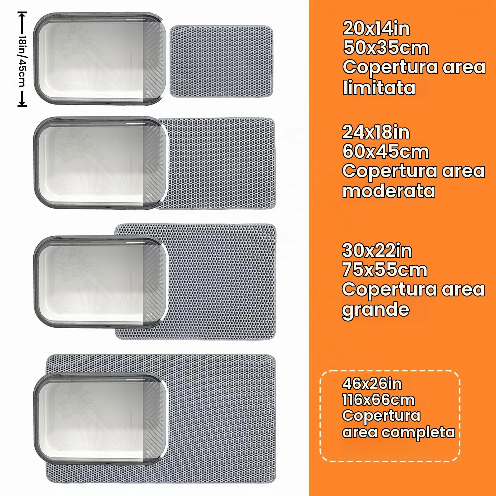 Petinstinct Tappetino Jumbo per Lettiera Gatto, Design Nido d'Ape 2 Strati - immagine 9