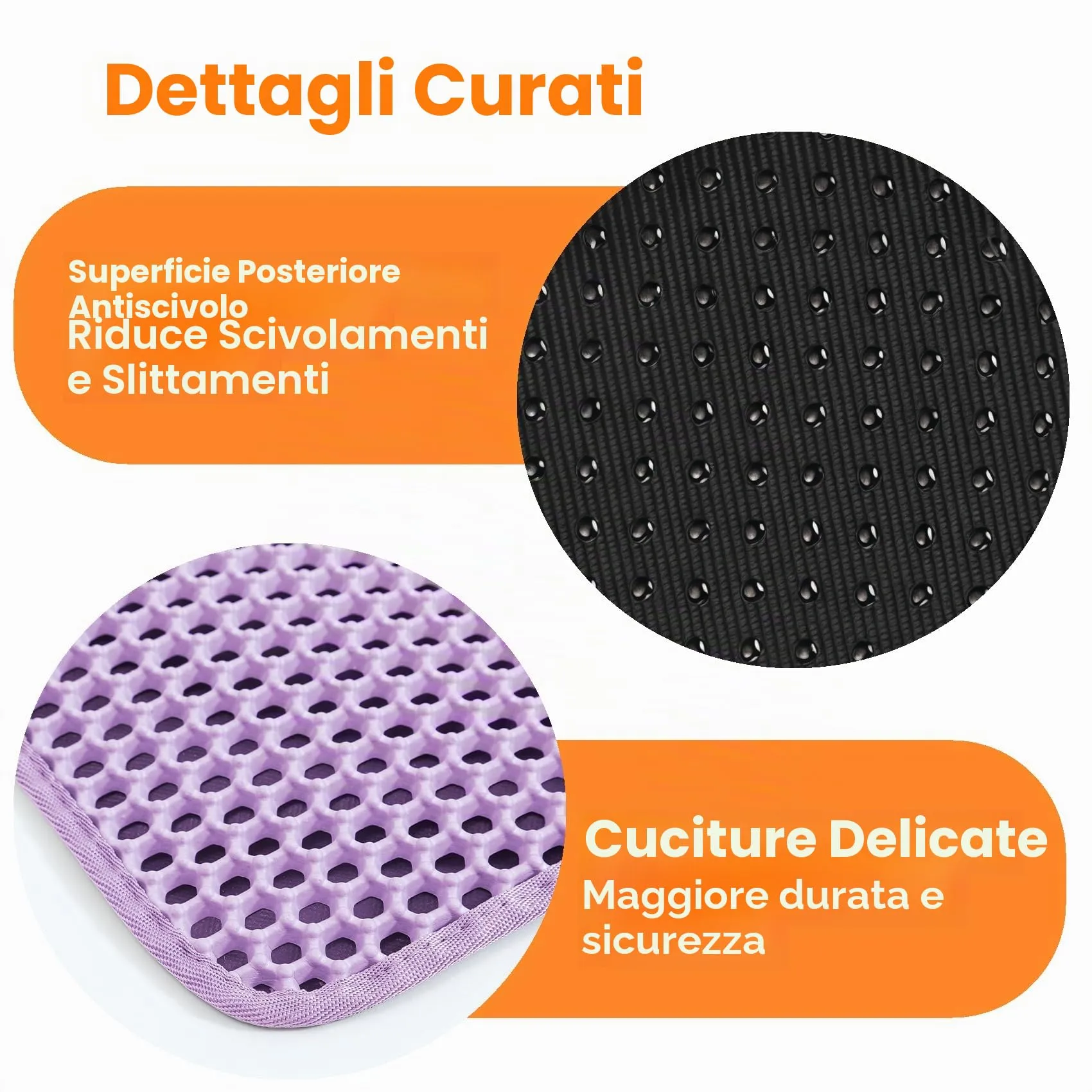 Petinstinct Tappetino per Lettiera Gatto, Design Nido d'Ape 2 Strati - immagine 8