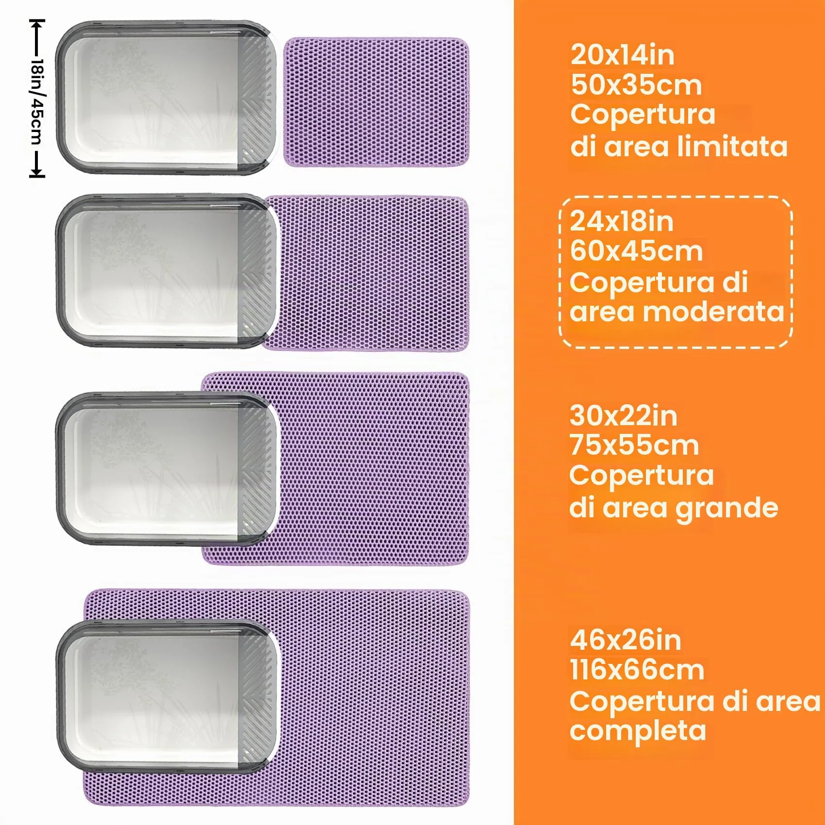 Petinstinct Tappetino per Lettiera Gatto, Design Nido d'Ape 2 Strati - immagine 9