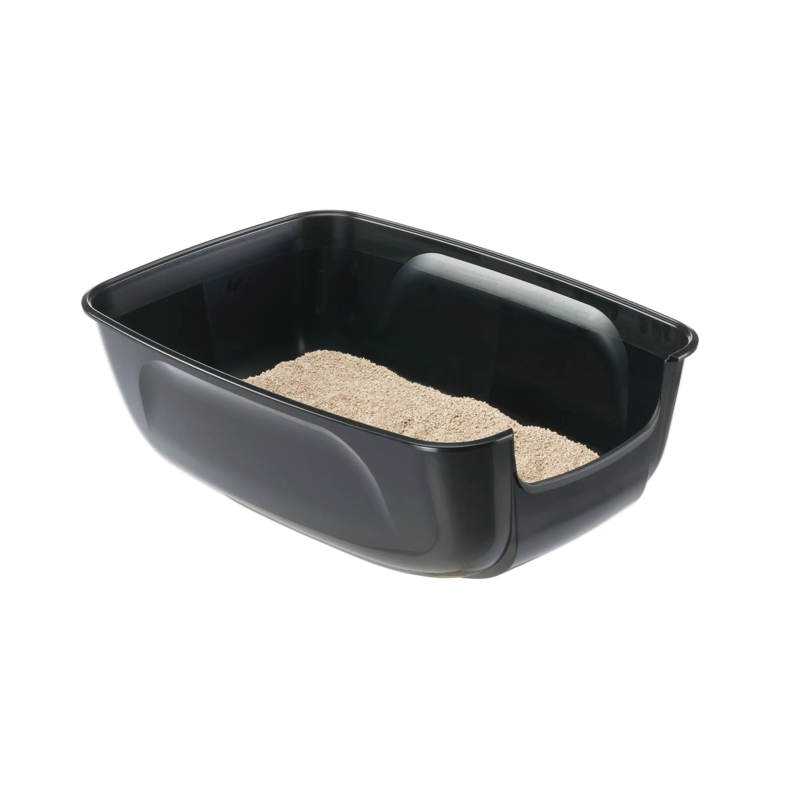 Ferplast Lettiera Gatto, Toilette per Gatti Grandi, in Plastica con Bordi Alti, Facile e Veloce da Pulire L 67 × W 49 × H 24 cm, Nero - immagine 8