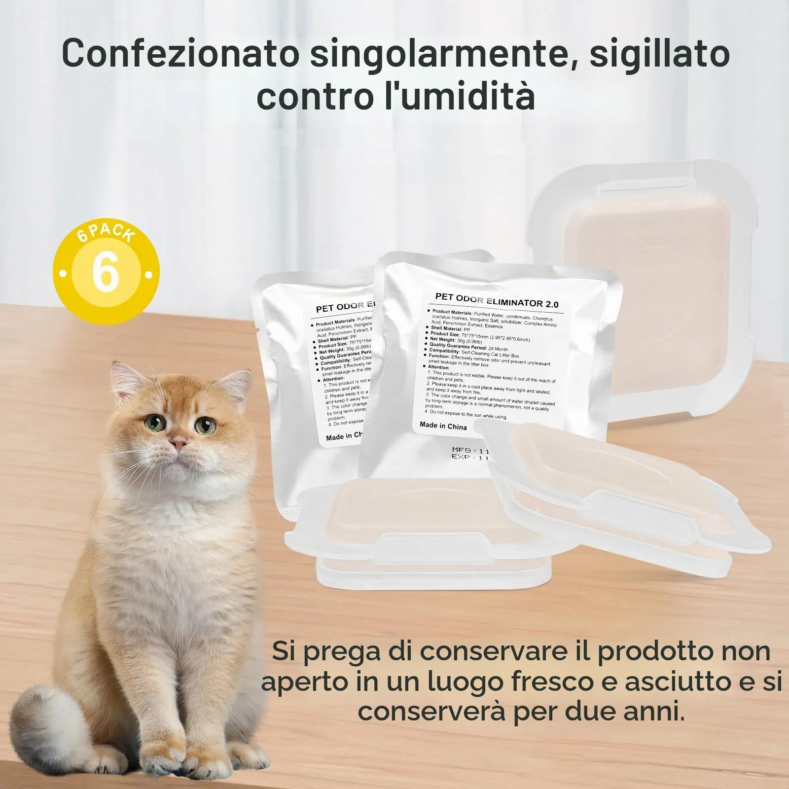 3 pezzi di neutralizzatore di odori per Pura Max/Pura Max 2, lettiera autopulente per gatti, N50 annullatore di odori, eliminatore di odori di urina di gatto autopulente, controllo degli odori - immagine 6