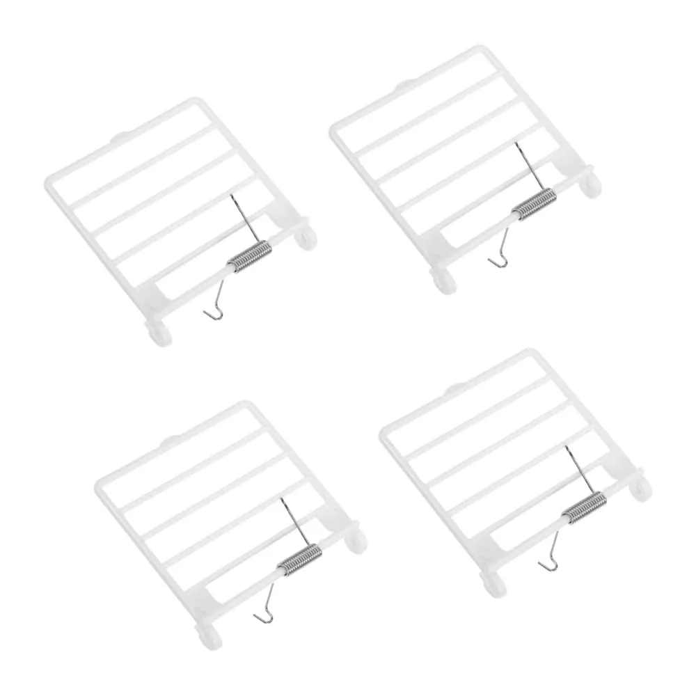 GYWHOOFT 4 pezzi porta a molla a gabbia per uccelli, facile installazione e protezione ottimale, porta a gabbia per piccioni, mini porta in plastica, porta di ricambio usa e getta, facile da strappare - immagine 1