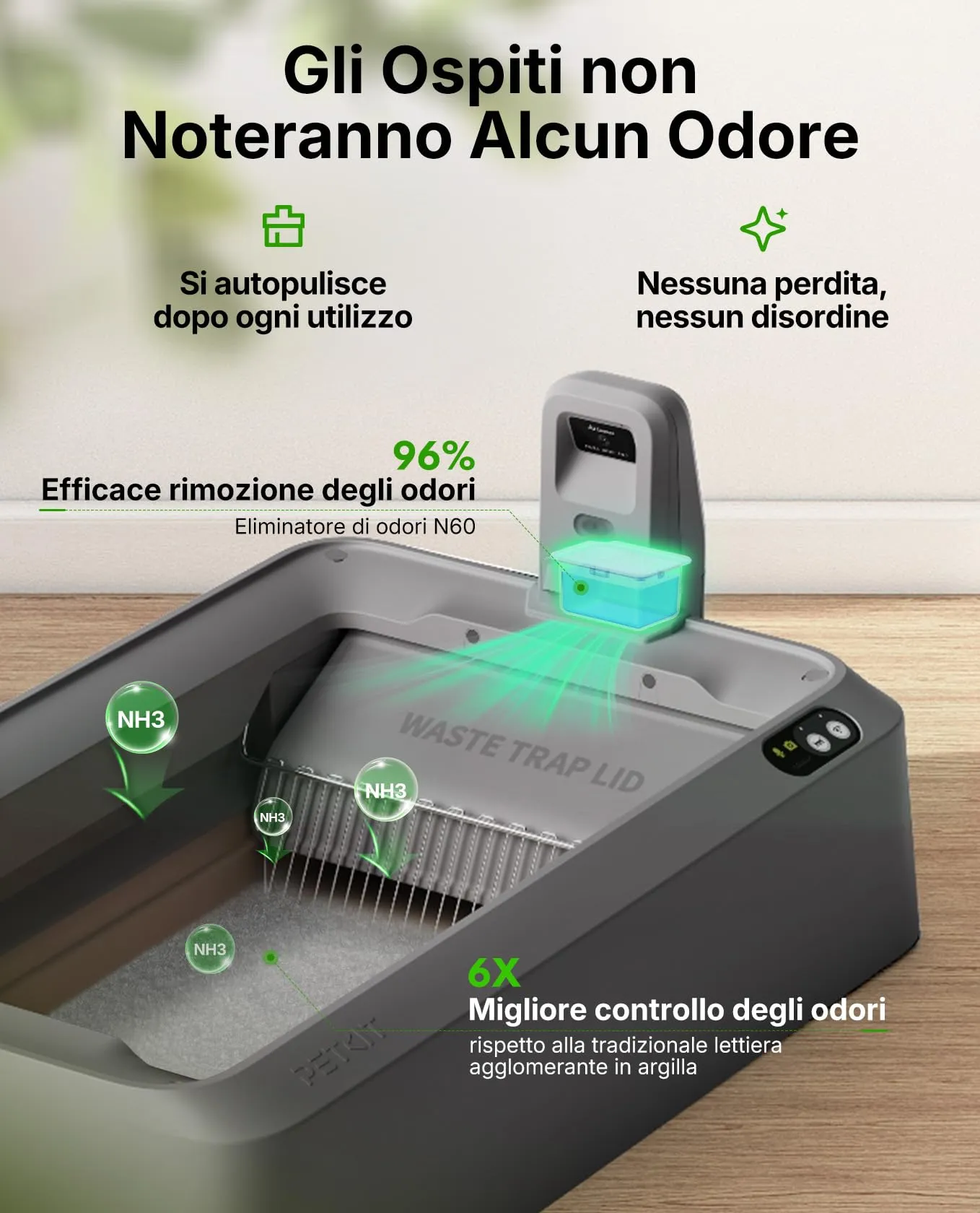 PETKIT PUROBOT CRYSTAL DUO Lettiera Gatto Autopulente con Telecamera AI - immagine 6