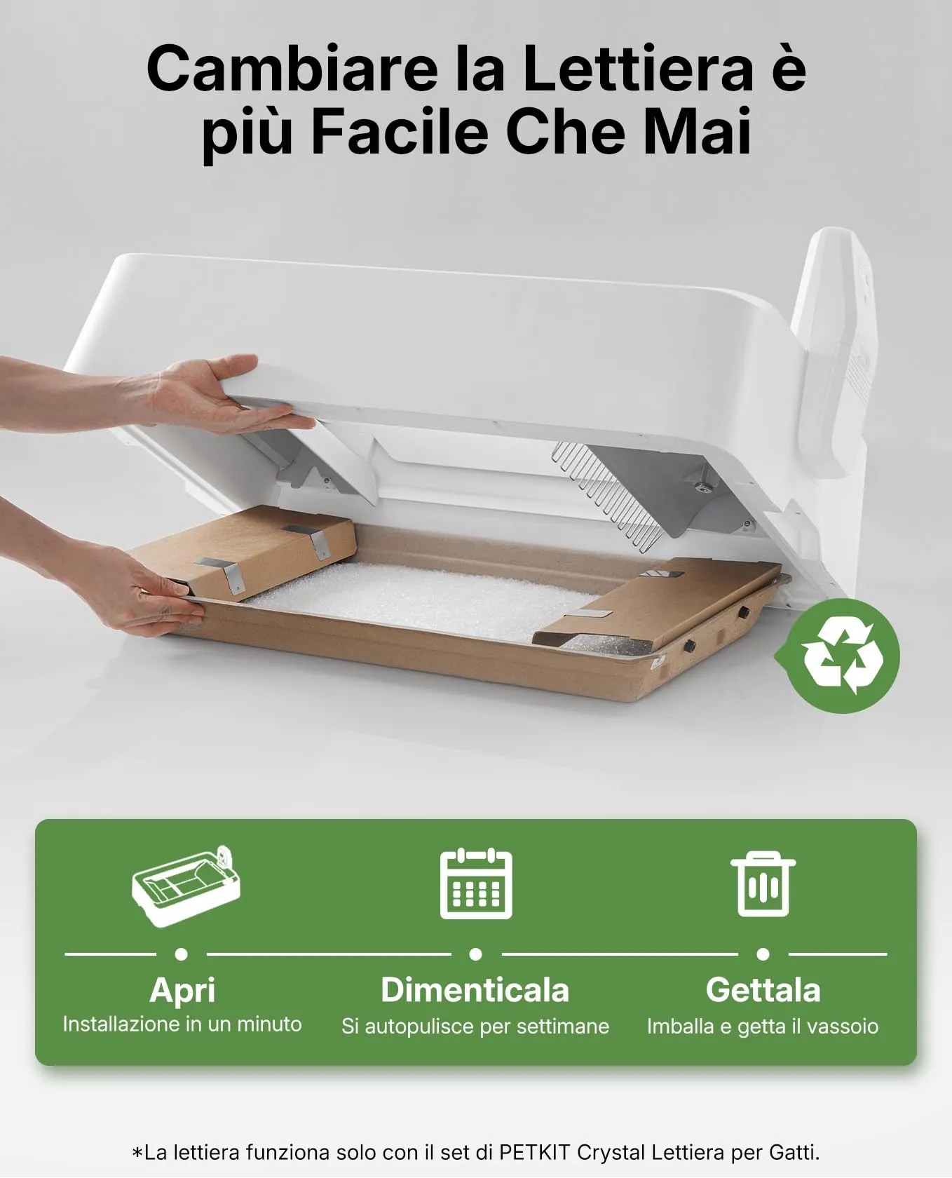 PETKIT PUROBOT Crystal Duo Lettiera Gatto Autopulente con Telecamera AI - immagine 3