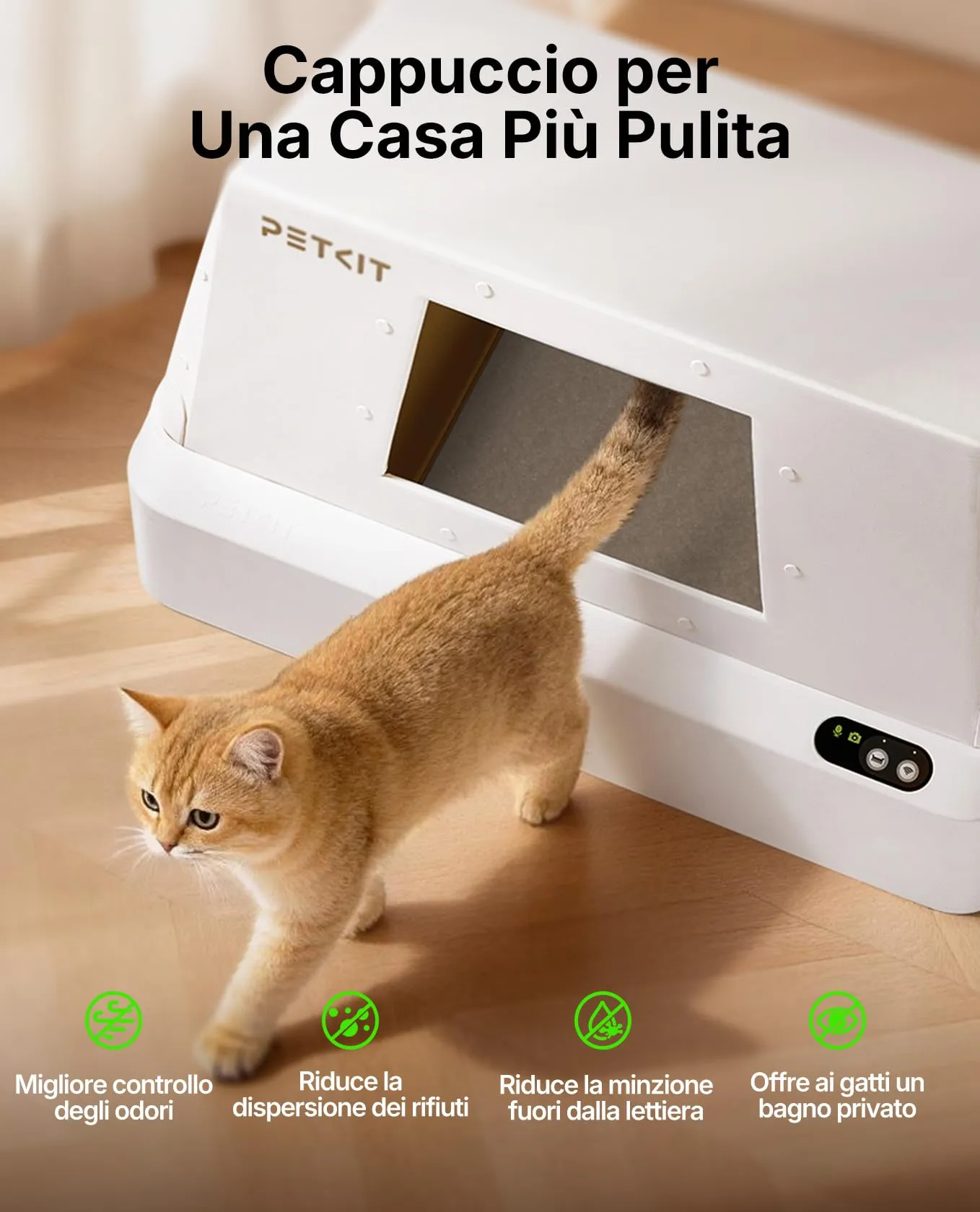 PETKIT PUROBOT Crystal Duo Lettiera Gatto Autopulente con Telecamera AI - immagine 8
