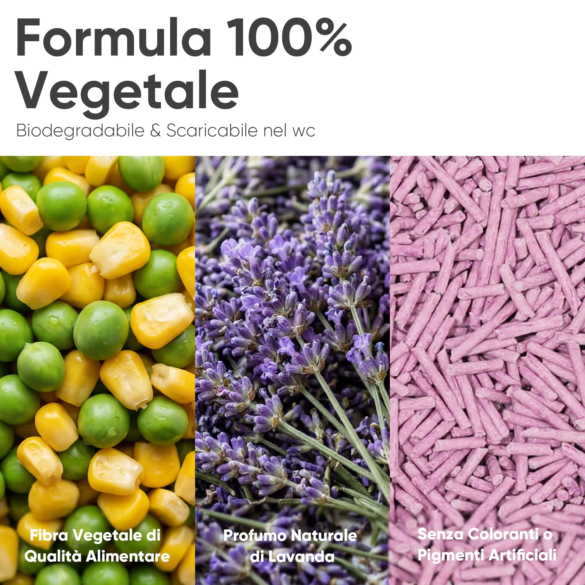 FUKUMARU Lettiera per Gatti al Tofu 12L, Lettiera Agglomerante Naturale di Mais e Fagioli, Senza Polvere, Biodegradabile, Agglomerazione Rapida,Controllo Odori Efficace,Smaltibile nel WC. - immagine 2