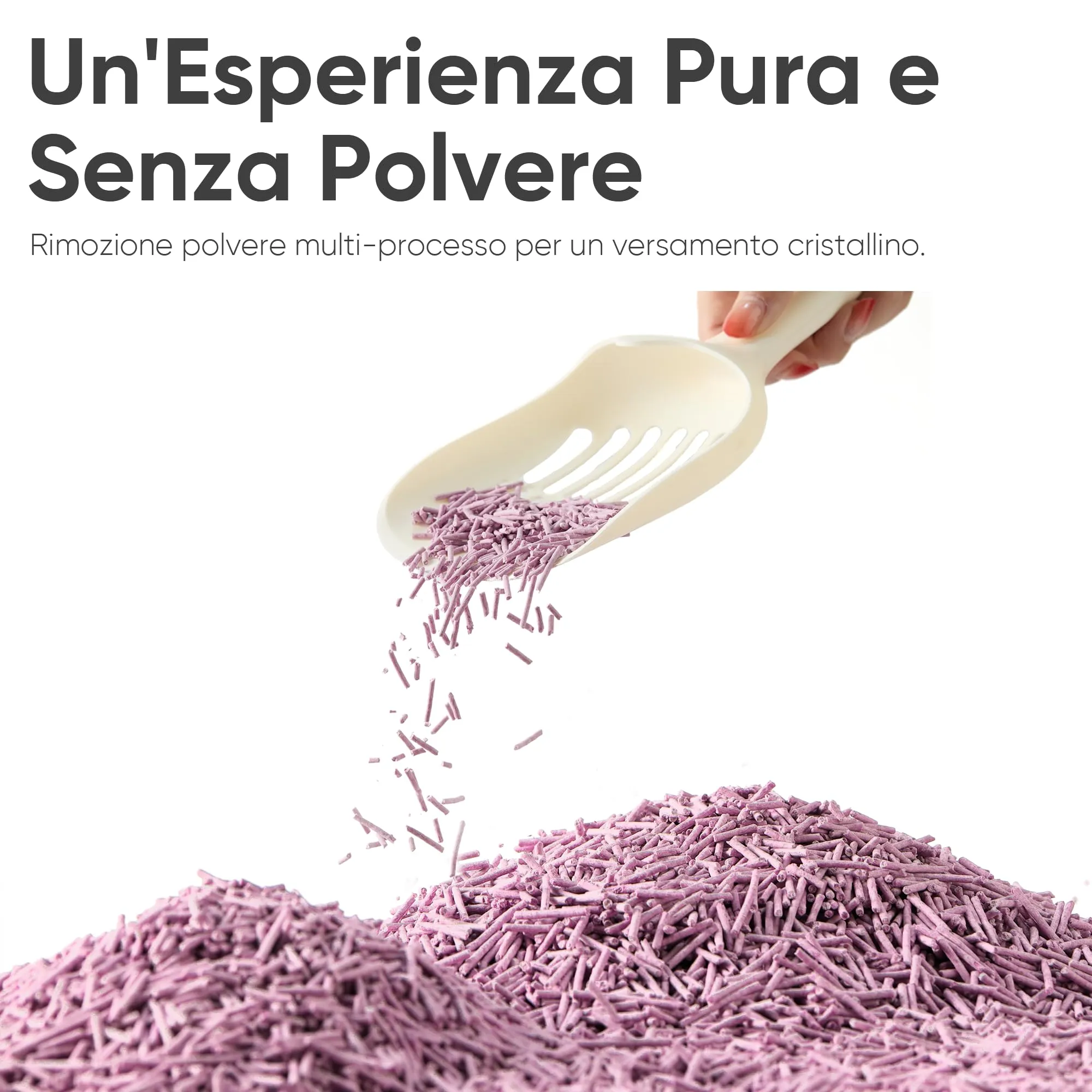 FUKUMARU Lettiera per Gatti al Tofu 12L, Lettiera Agglomerante Naturale di Mais e Fagioli, Senza Polvere, Biodegradabile, Agglomerazione Rapida,Controllo Odori Efficace,Smaltibile nel WC. - immagine 3