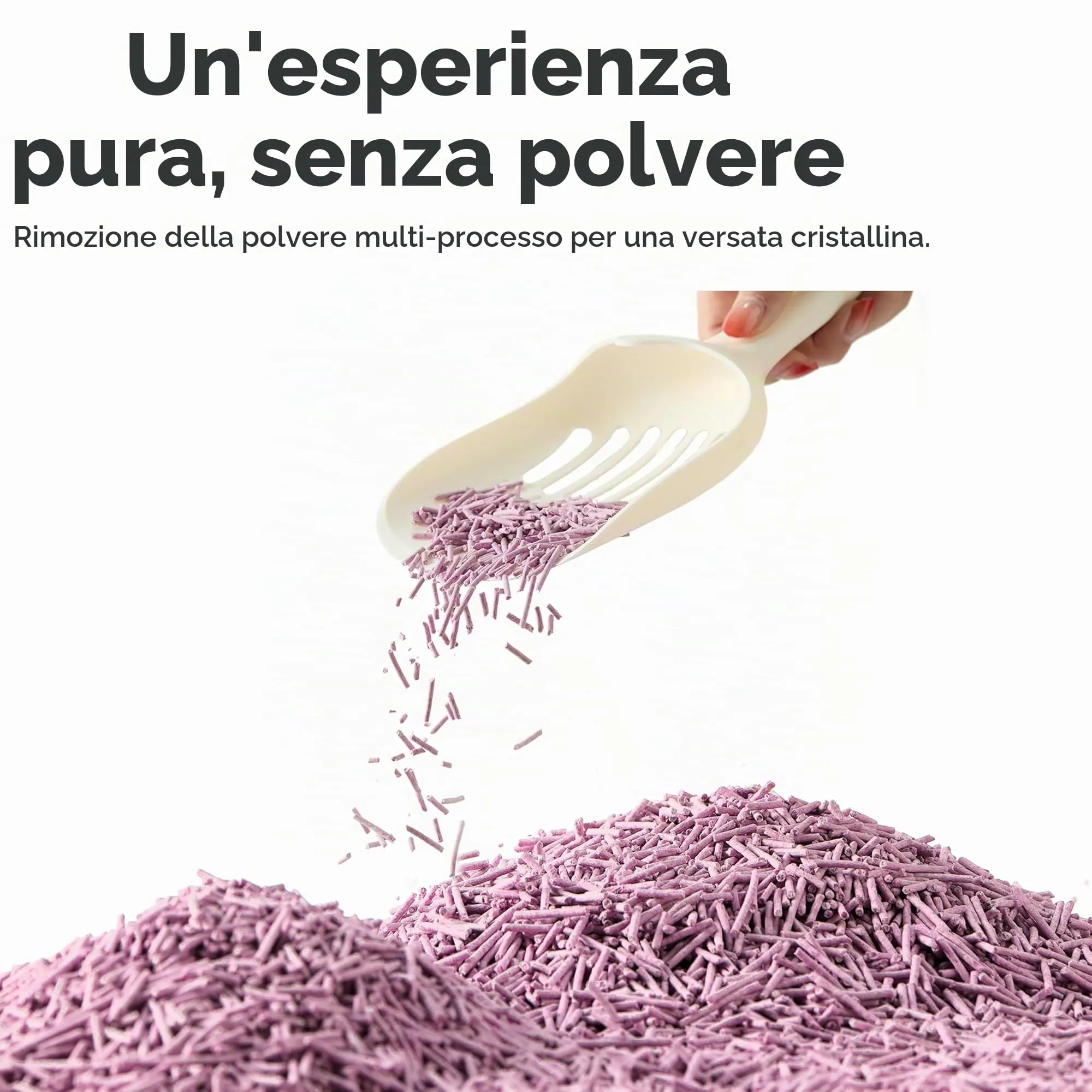 FUKUMARU Lettiera per Gatti al Tofu 10,8/24L, Lettiera Agglomerante Naturale di Mais e Fagioli, Senza Polvere, Biodegradabile, Agglomerazione Rapida,Controllo Odori Efficace,Smaltibile nel WC. - immagine 3