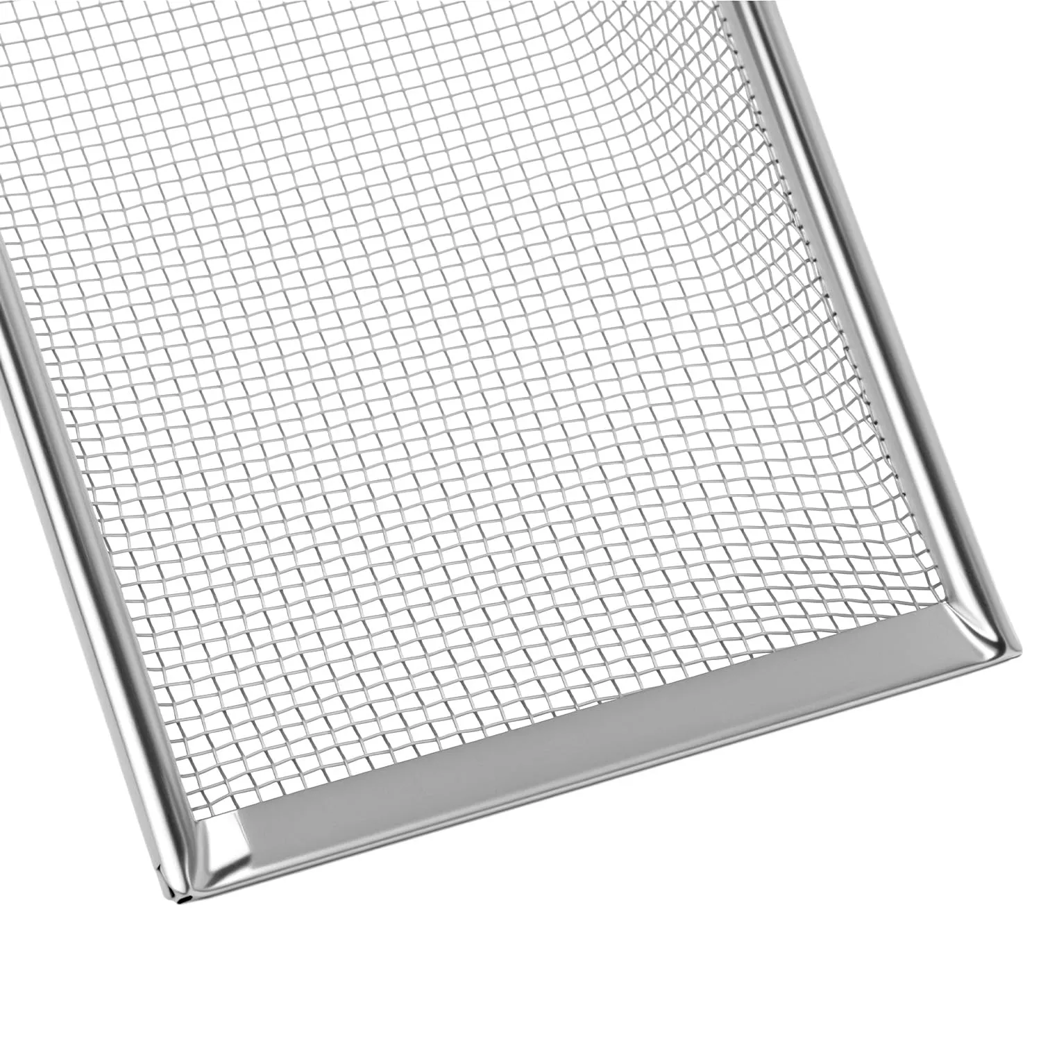 QWORK® Paletta per lettiera Piccola per Gatti, criceti, Uccelli, rettili - Setaccio per Sabbia in Acciaio Inossidabile - Rete 2 x 2 mm - immagine 4
