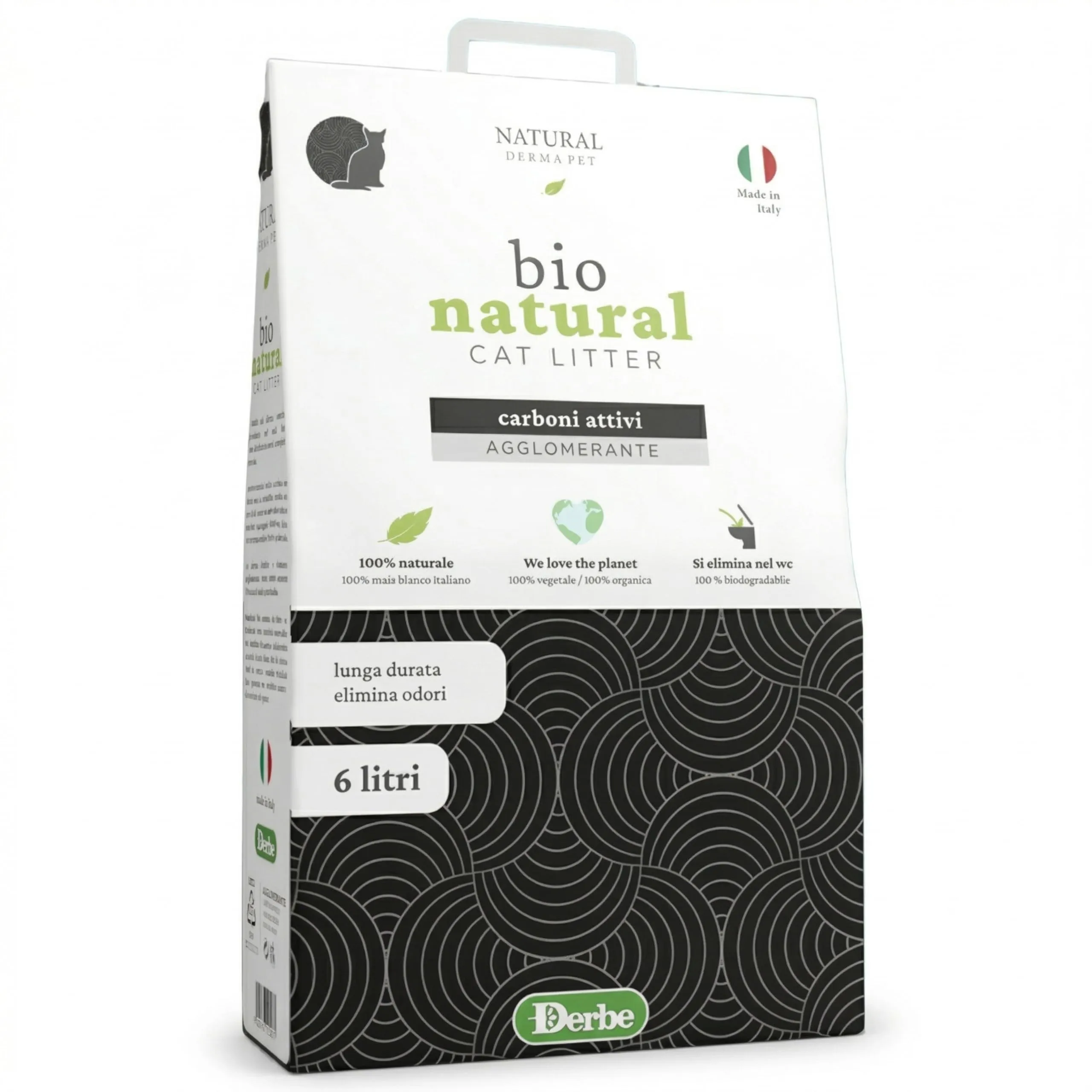 Natural Derma Pet Lettiera Gatto Agglomerante Carboni Attivi da 6 L - immagine 1