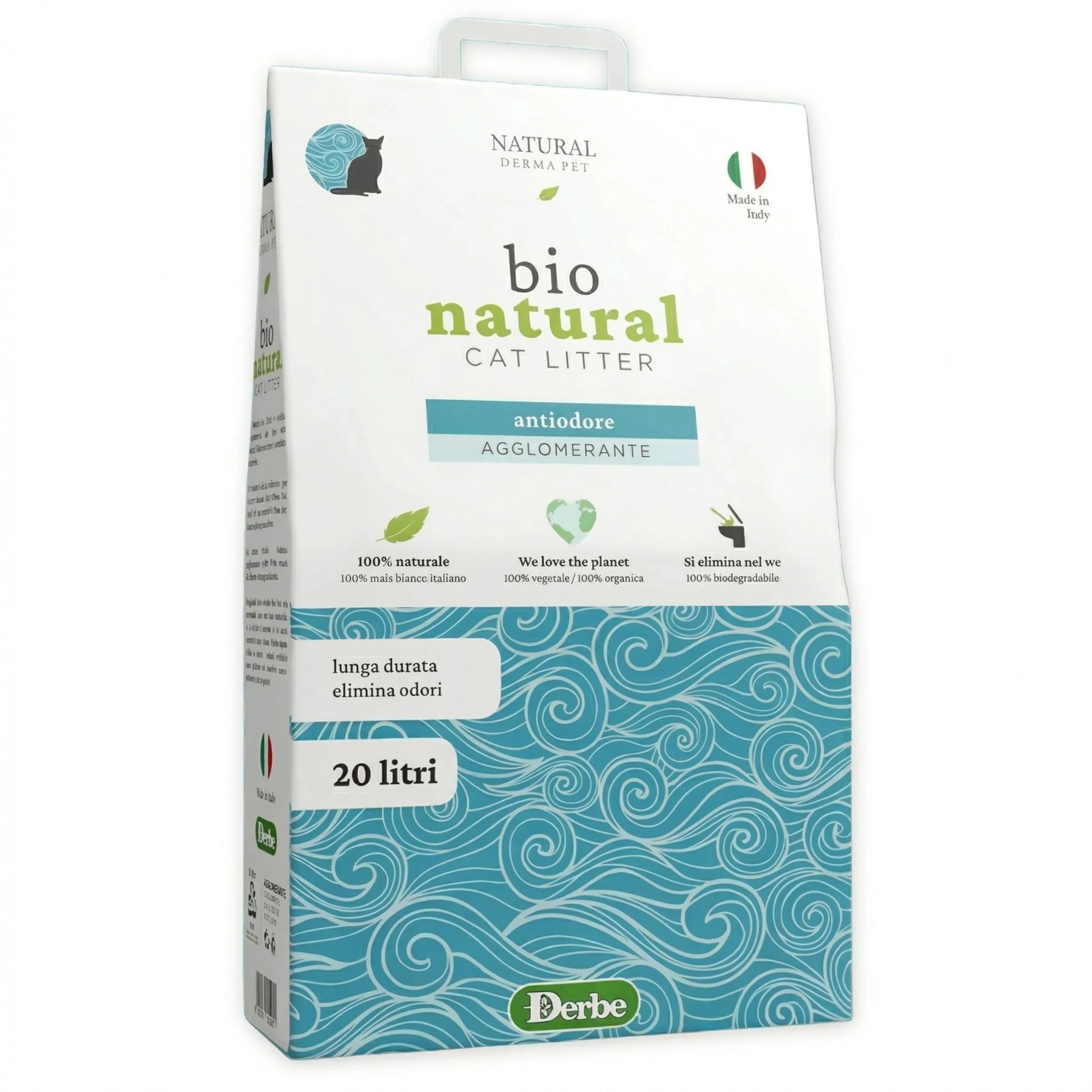 Natural Derma Pet Lettiera Gatto Agglomerante Antiodore da 20 L - immagine 1