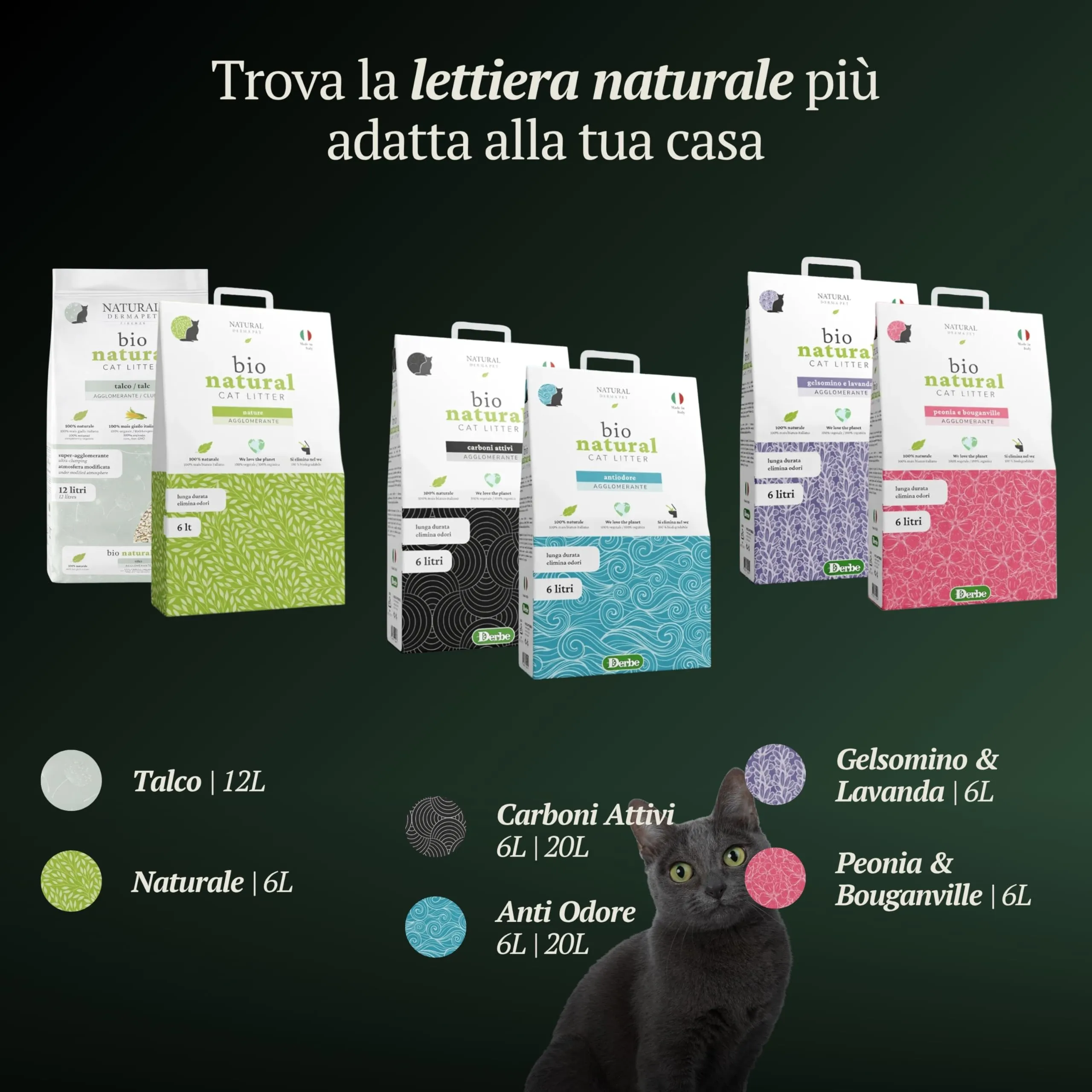 Natural Derma Pet Lettiera Gatto Agglomerante Peonia e Bouganville da 6 L - immagine 7