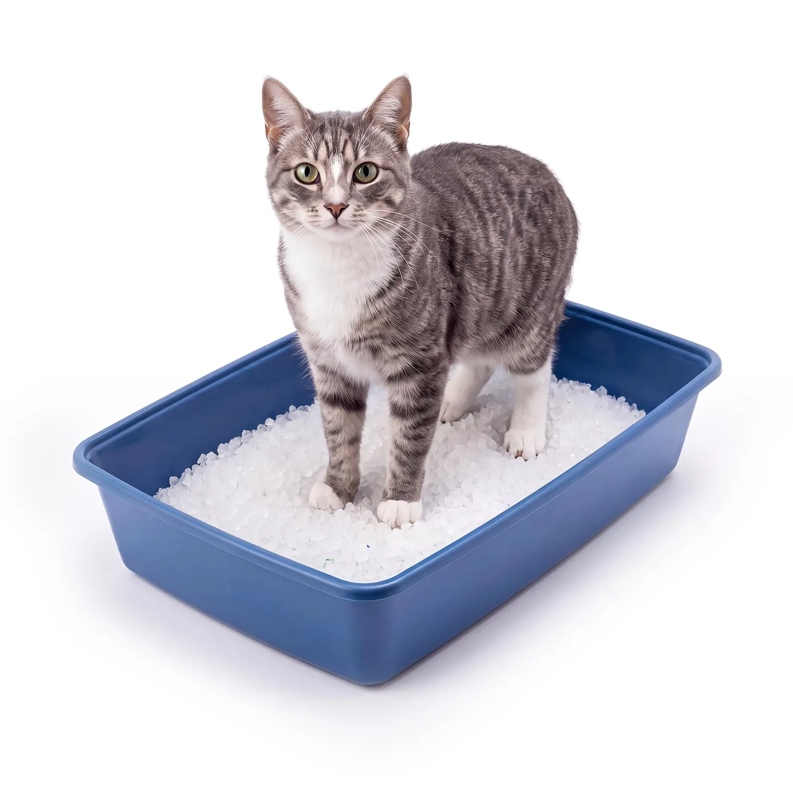 Animal House Lettiera per Gatti Lunis Senza Bordo, Vaschetta M - immagine 1