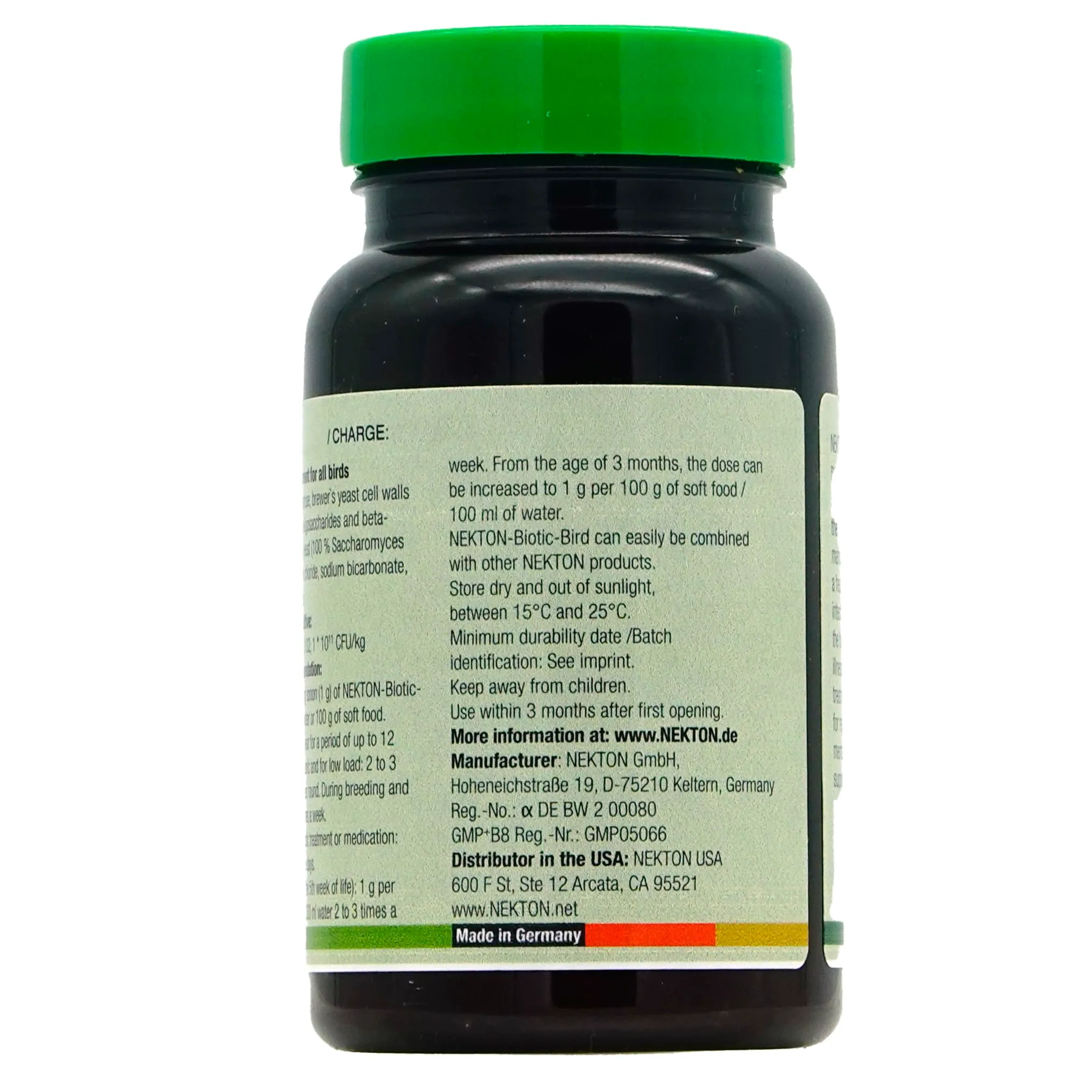 NEKTON - Biotic-Bird | Probiotico per uccelli ornamentali e rapaci | Mangime complementare (50 g) - immagine 4