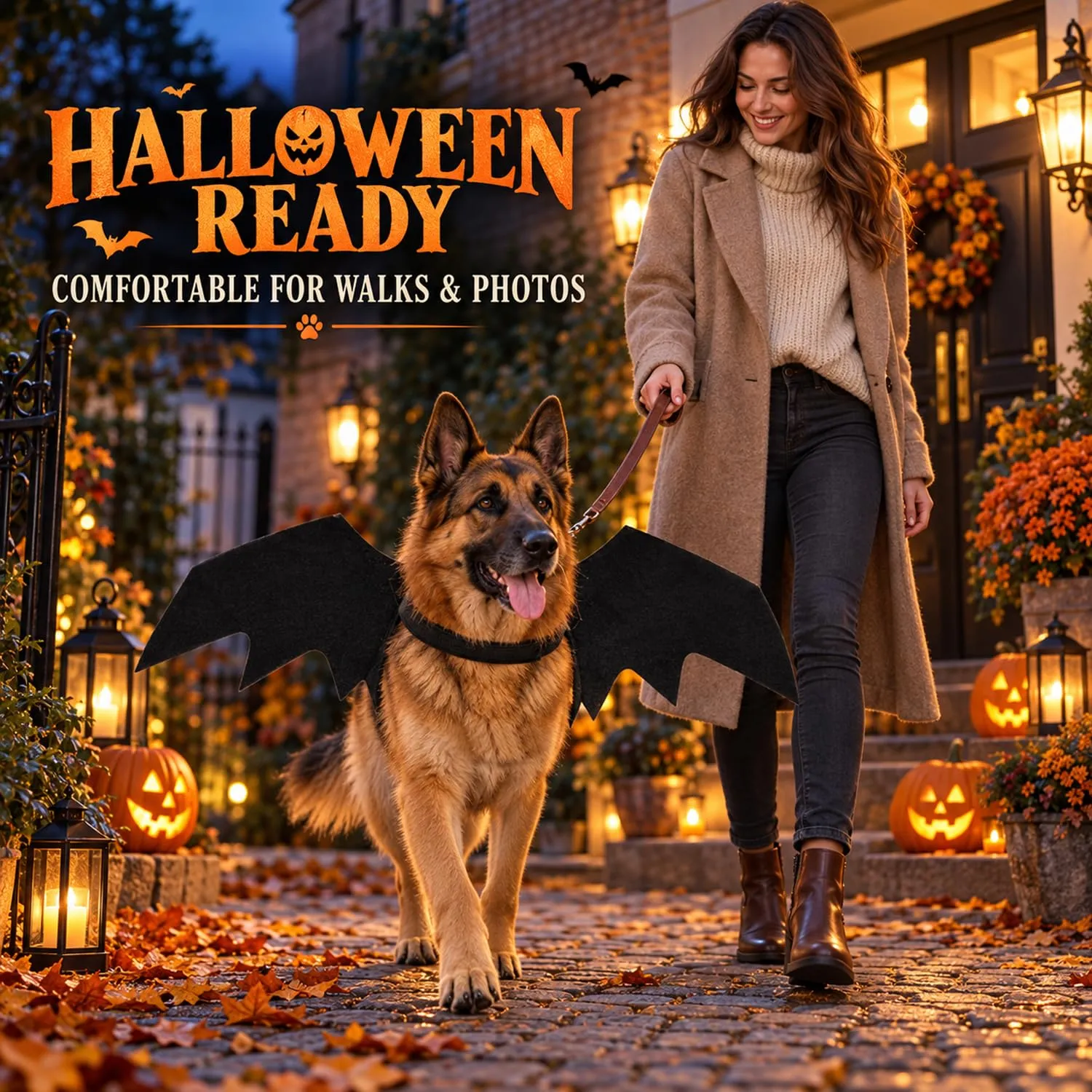 Libnrty Costume Halloween Cane, Costume Calvo Vestito per Cani Grandi e Medii Cosplay - immagine 6