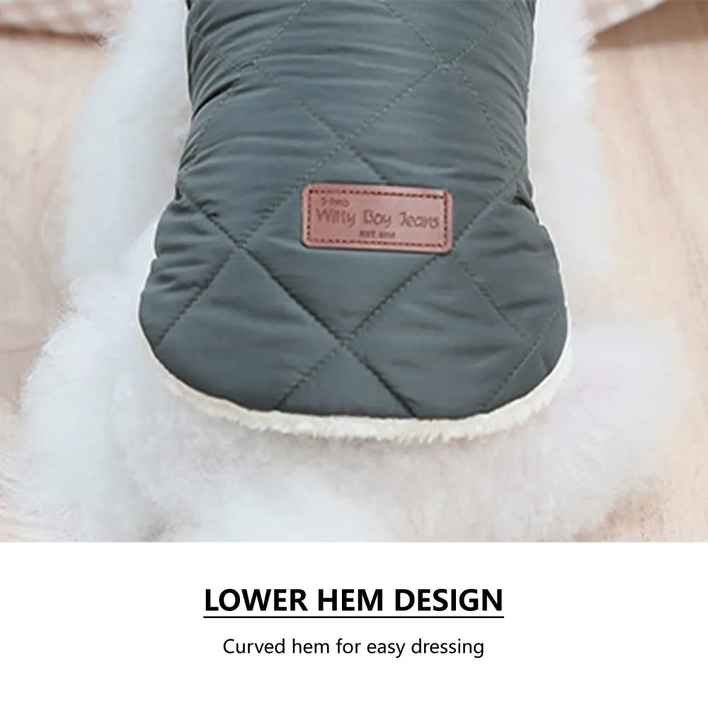 Cappottino invernale per cani,Pettorina Invernale per Cani,Calda Giacca per Cani di Piccola Taglia,Vestiti Dell'animale Domestico per Cani Piccoli,Gilet del per Cani di Piccola Taglia XXL Verde scuro - immagine 4