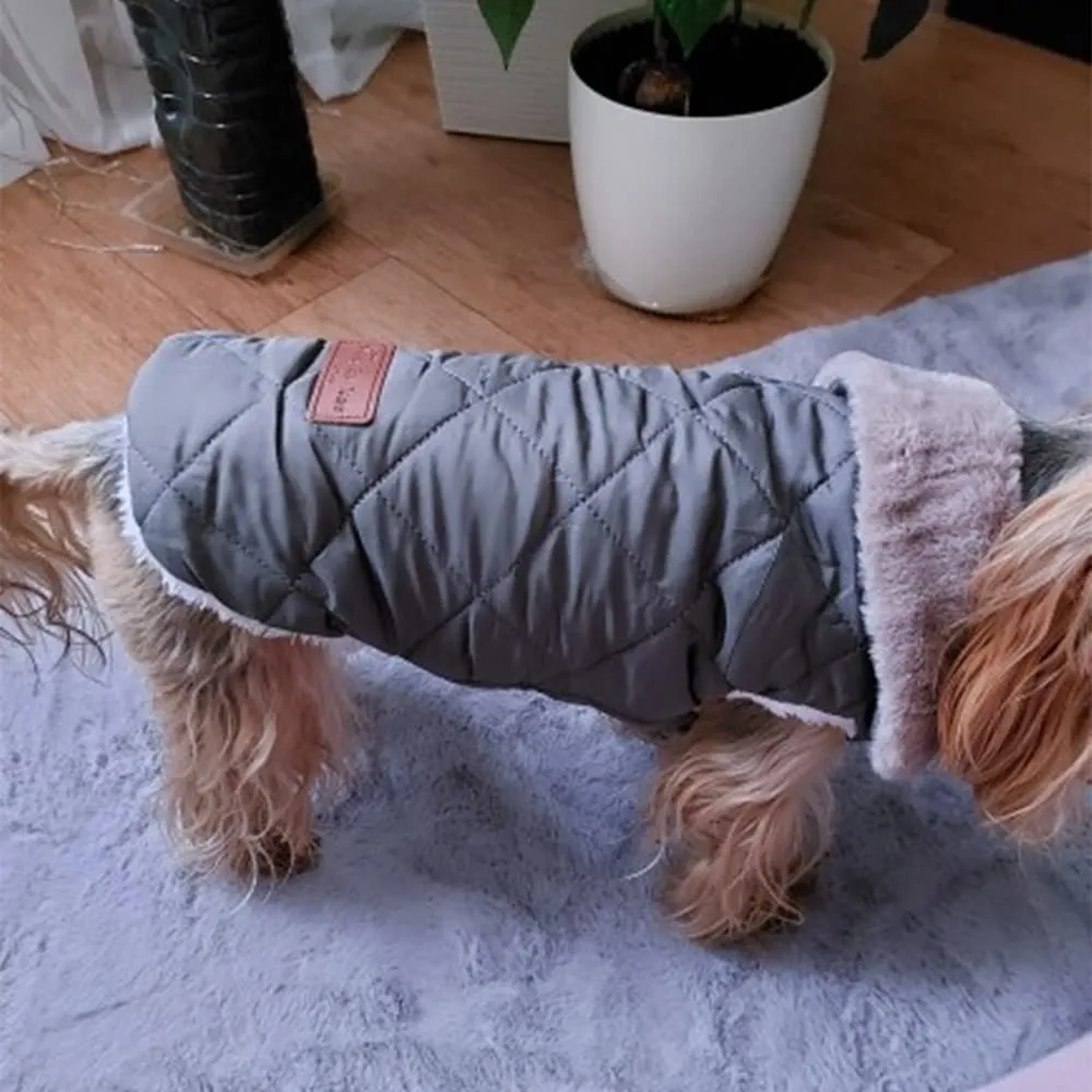 Cappottino invernale per cani,Pettorina Invernale per Cani,Calda Giacca per Cani di Piccola Taglia,Vestiti Dell'animale Domestico per Cani Piccoli,Gilet del per Cani di Piccola Taglia XXL Verde scuro - immagine 7
