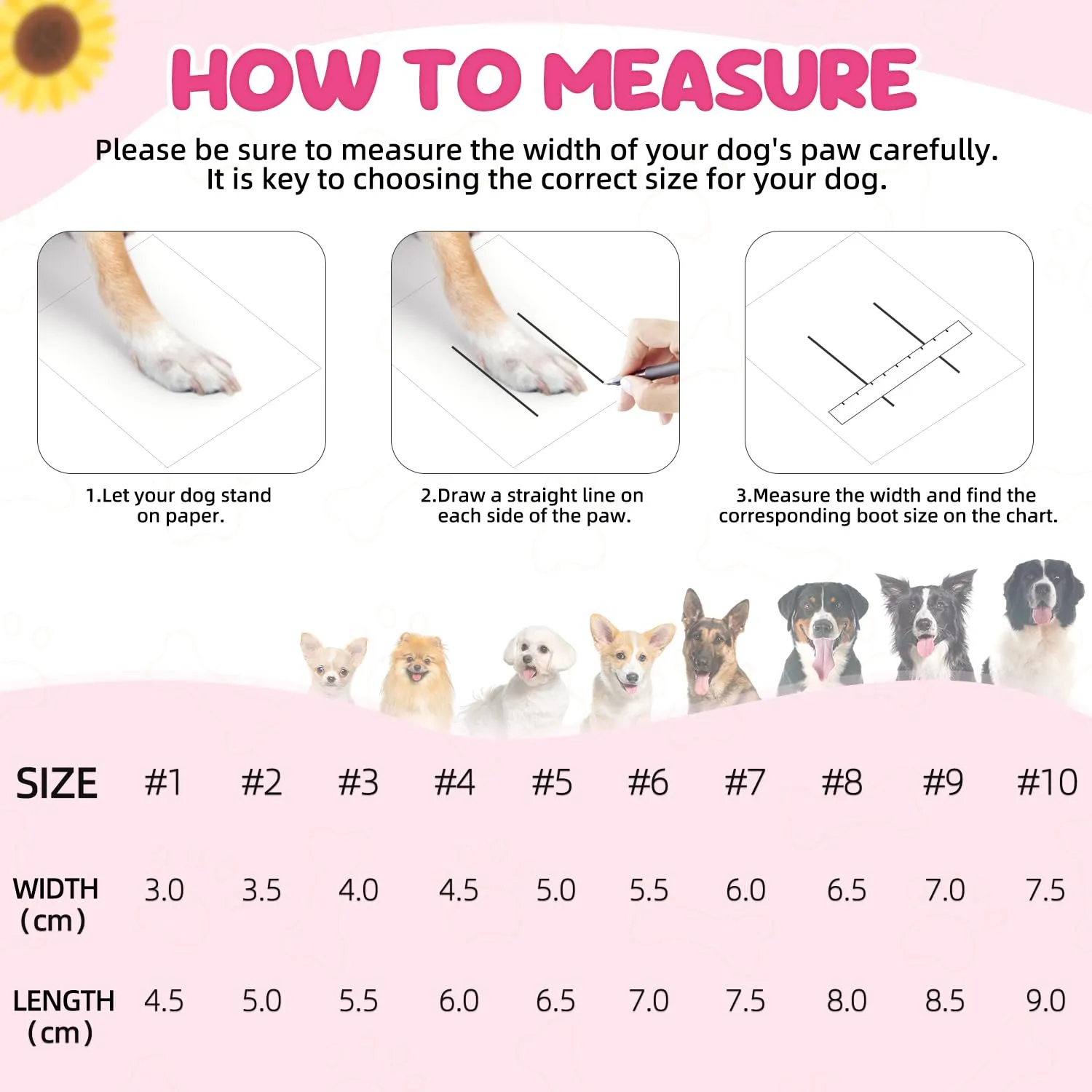 SlowTon Scarpe per cani per pavimenti caldi, sandali traspiranti antiscivolo per cani con strisce riflettenti, facili da indossare e togliere, facili da pulire - immagine 4