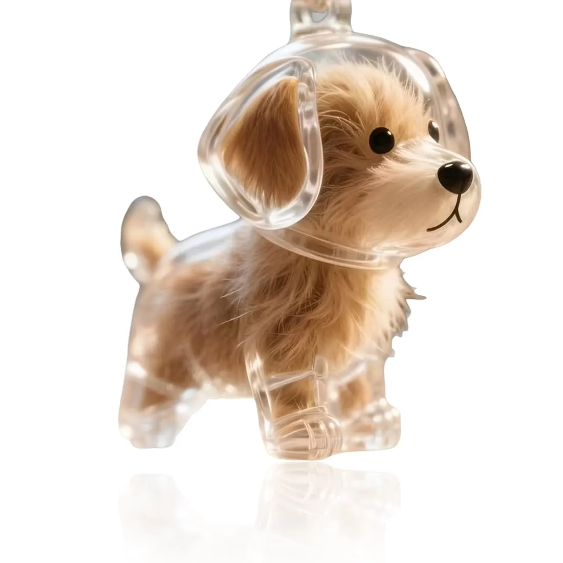 GONZTEL 1 pezzo Portachiavi per collezionisti di peli di cane, ciondolo a capsula ricordo della pelliccia, regalo commemorativo, ciondolo commemorativo per peli di cane - immagine 1
