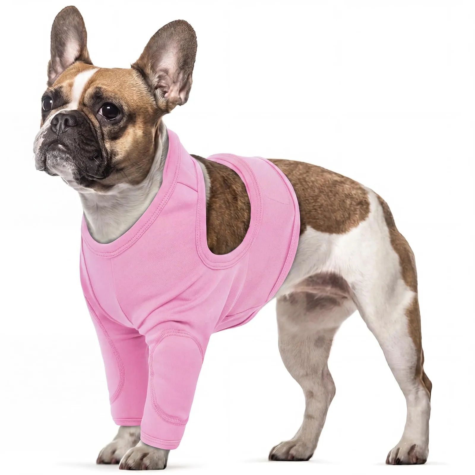 Protezione anteriore per cane - Gomitiera traspirante - Protezione contro le perdite di ferite - Rosa - Taglia M - immagine 1