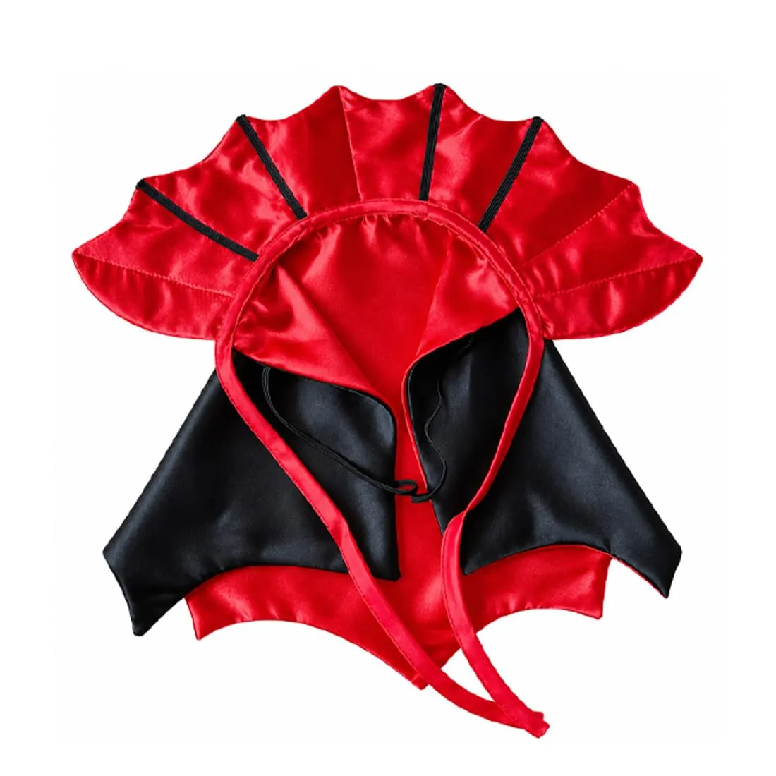 LYEGJT Costume Halloween Gatto, Mantello Rosso Da Pipistrello,Taglia M,Per Feste Con Animali Domestici - immagine 8