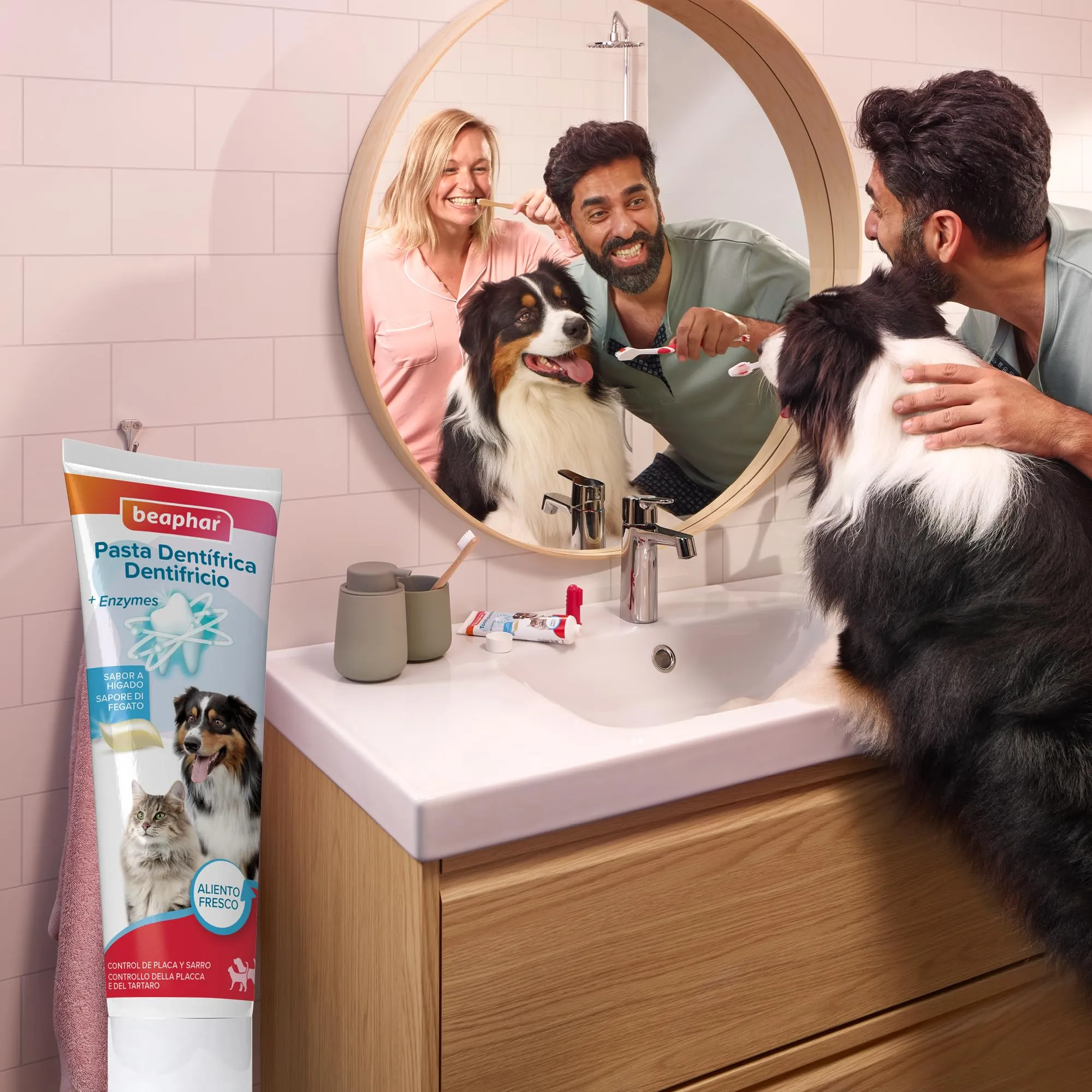 Beaphar, Dentifricio per Cani e Gatti, Protezione Completa Anti-Placca e Anti-Tartaro, Aromatizzato al Fegato, Uso Quotidiano, 100 g - immagine 8