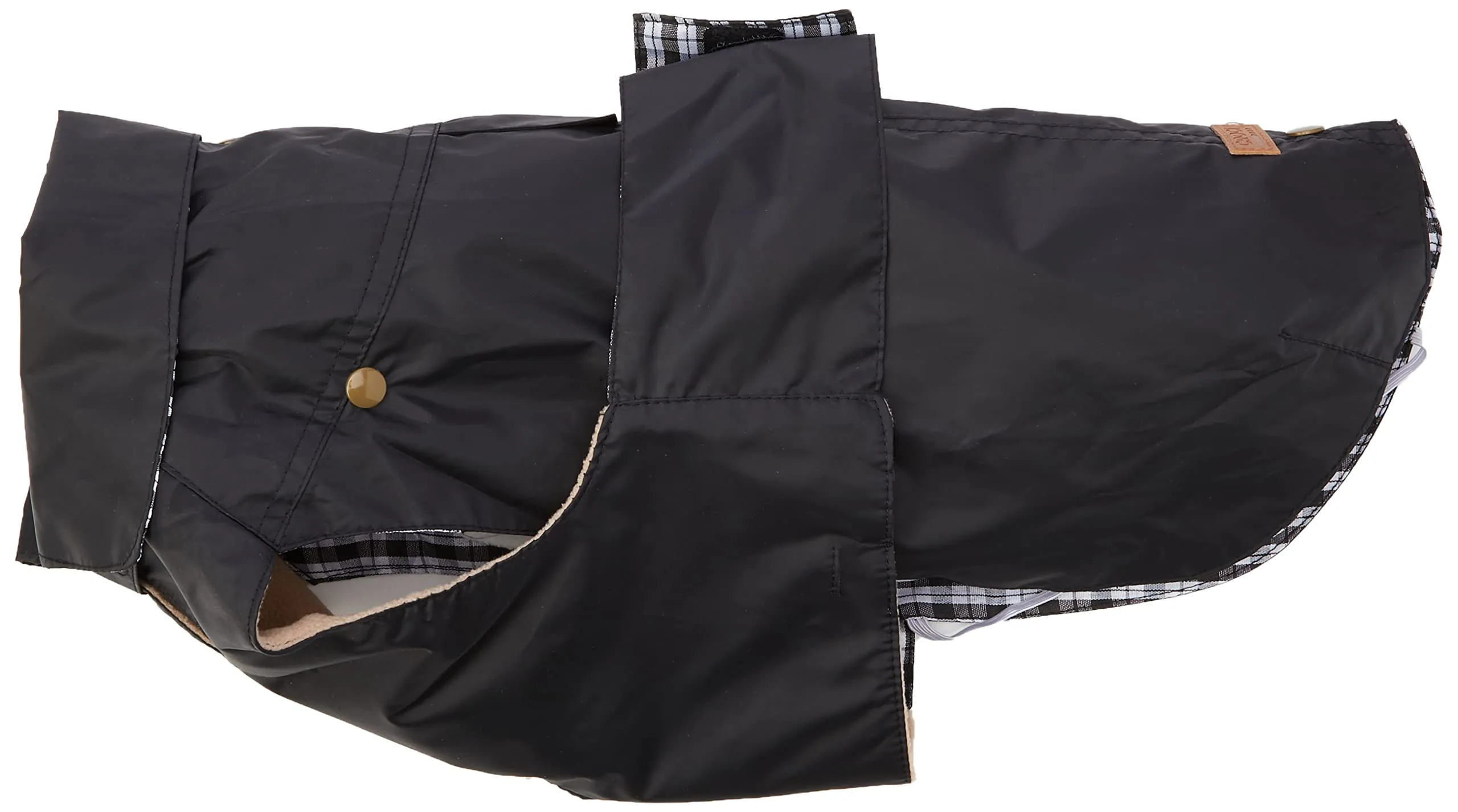 Croci Cappotto Impermeabile per Cani Montreal Nero, Cm 40, Pile Poliestere - immagine 1