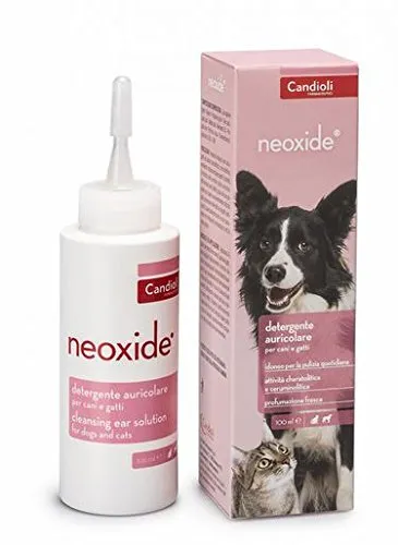 Neoxide Detergente Orecchie Cani Gatti Gocce Pulizia Quotidiana Profumazione Fresca Elimina cerume Emolliente Previentivo 100 ml - immagine 1