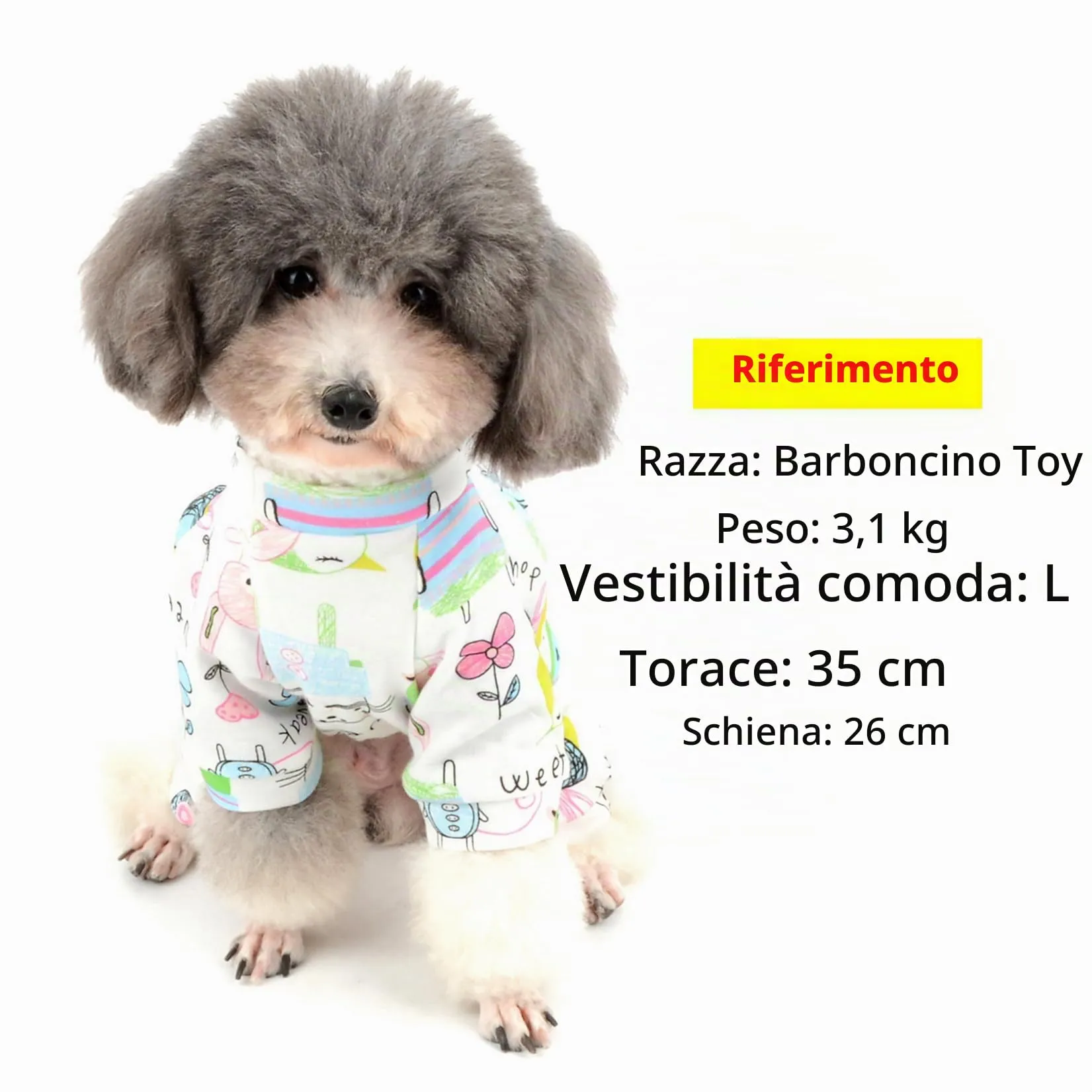 Zunea - Tuta per cani di piccola taglia, in cotone, motivo papere, copre le quattro zampe, unisex, per cani, gatti altri piccoli animali domestici - immagine 3