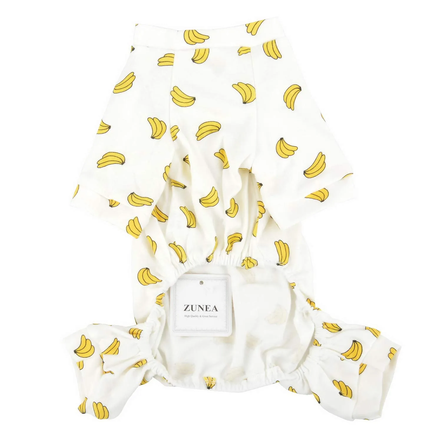 Zunea - Tuta per cani di piccola taglia, in cotone, motivo papere, copre le quattro zampe, unisex, per cani, gatti altri piccoli animali domestici - immagine 6