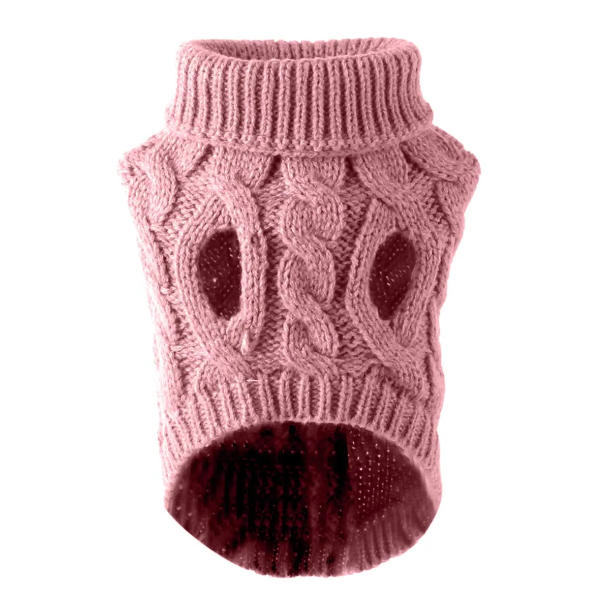 Cane da compagnia dolcevita lavorato a maglia maglione cappotto inverno scaldino ispessimento pullover maglieria cappotto all'uncinetto vestiti per piccolo cane medio grande cucciolo gatto - immagine 3