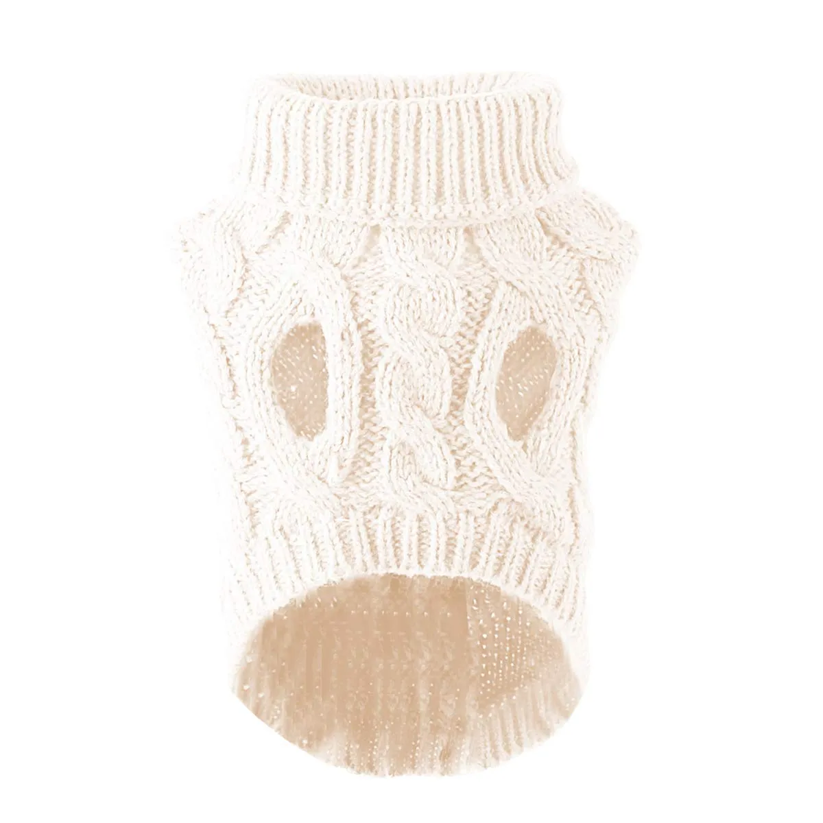 Cane da compagnia dolcevita lavorato a maglia maglione cappotto inverno scaldino ispessimento pullover maglieria cappotto all'uncinetto vestiti per piccolo cane medio grande cucciolo gatto - immagine 3