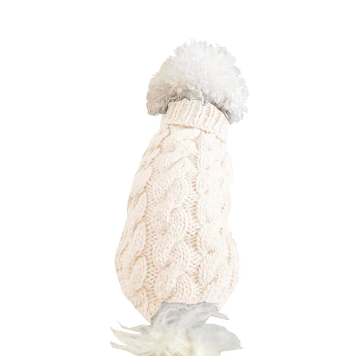 Cane da compagnia dolcevita lavorato a maglia maglione cappotto inverno scaldino ispessimento pullover maglieria cappotto all'uncinetto vestiti per piccolo cane medio grande cucciolo gatto - immagine 5
