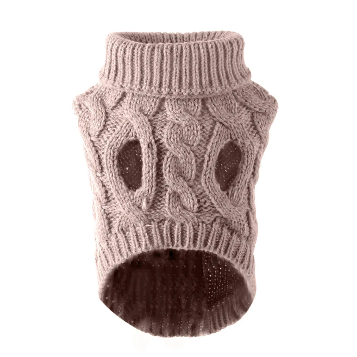 Maglione invernale a collo alto per cani da compagnia, maglione lavorato a maglia, cappotto invernale per ispessimento e uncinetto, per cani di taglia piccola, media, grande, cucciolo, gatto - immagine 3