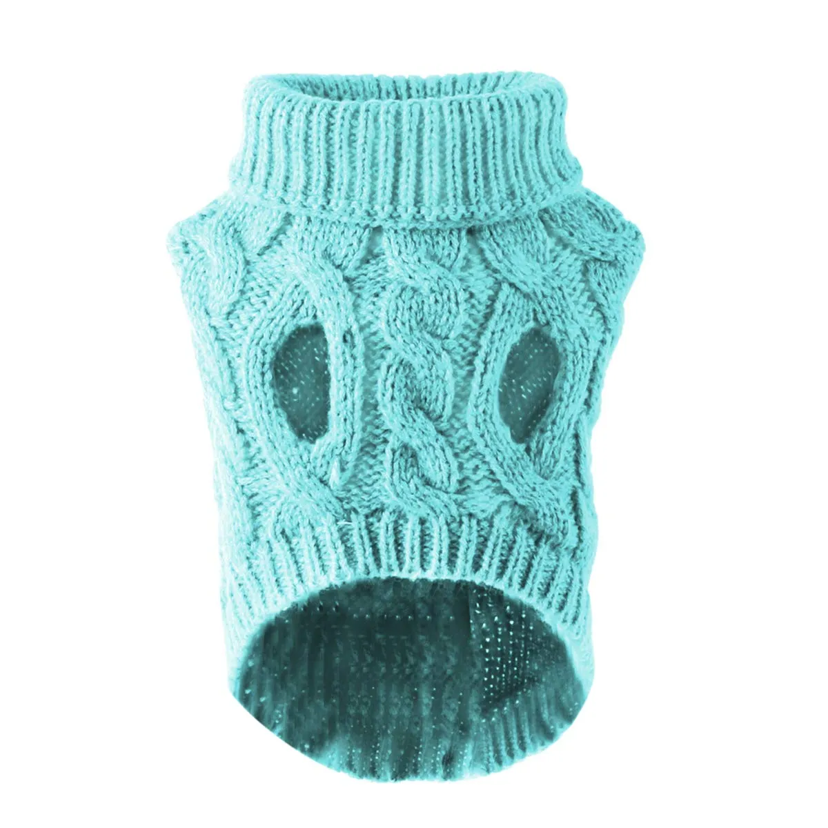 Cane da compagnia dolcevita lavorato a maglia maglione cappotto inverno scaldino ispessimento pullover maglieria cappotto all'uncinetto vestiti per piccolo cane medio grande cucciolo gatto - immagine 3