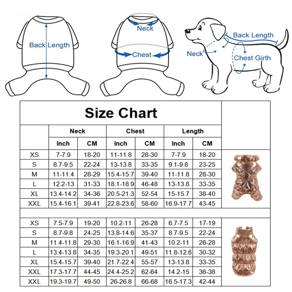 Cappotto per Cani,Piumino per Cani e Gatto di Piccola Taglia,Cani Gilet in Pile Polare,Giù Giacca per Animali Domestici,Giacche Invernali Calde Impermeabili per Teddy/Chihuahua/Pomerania Blu B L - immagine 4