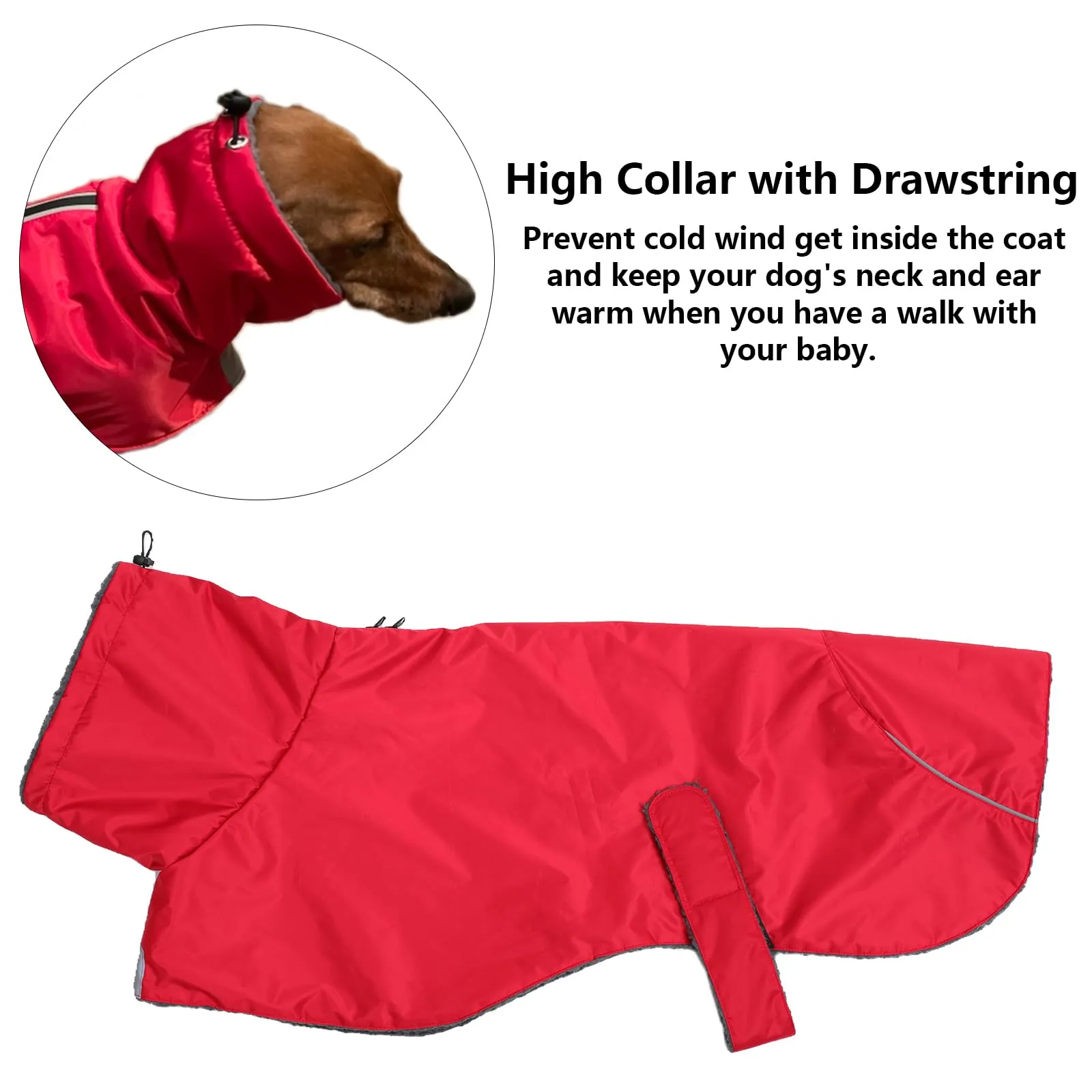 MOREZI Giacca Calda Per Cani Teckel, Abbigliamento Invernale Caldo Per Cani - immagine 5