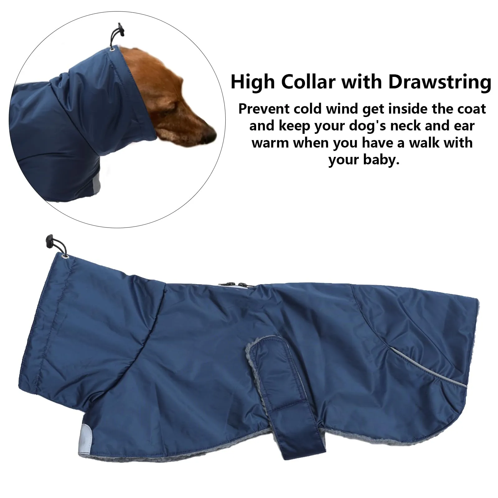 MOREZI Giacca Calda Per Cani Teckel, Abbigliamento Invernale Caldo Per Cani - immagine 4