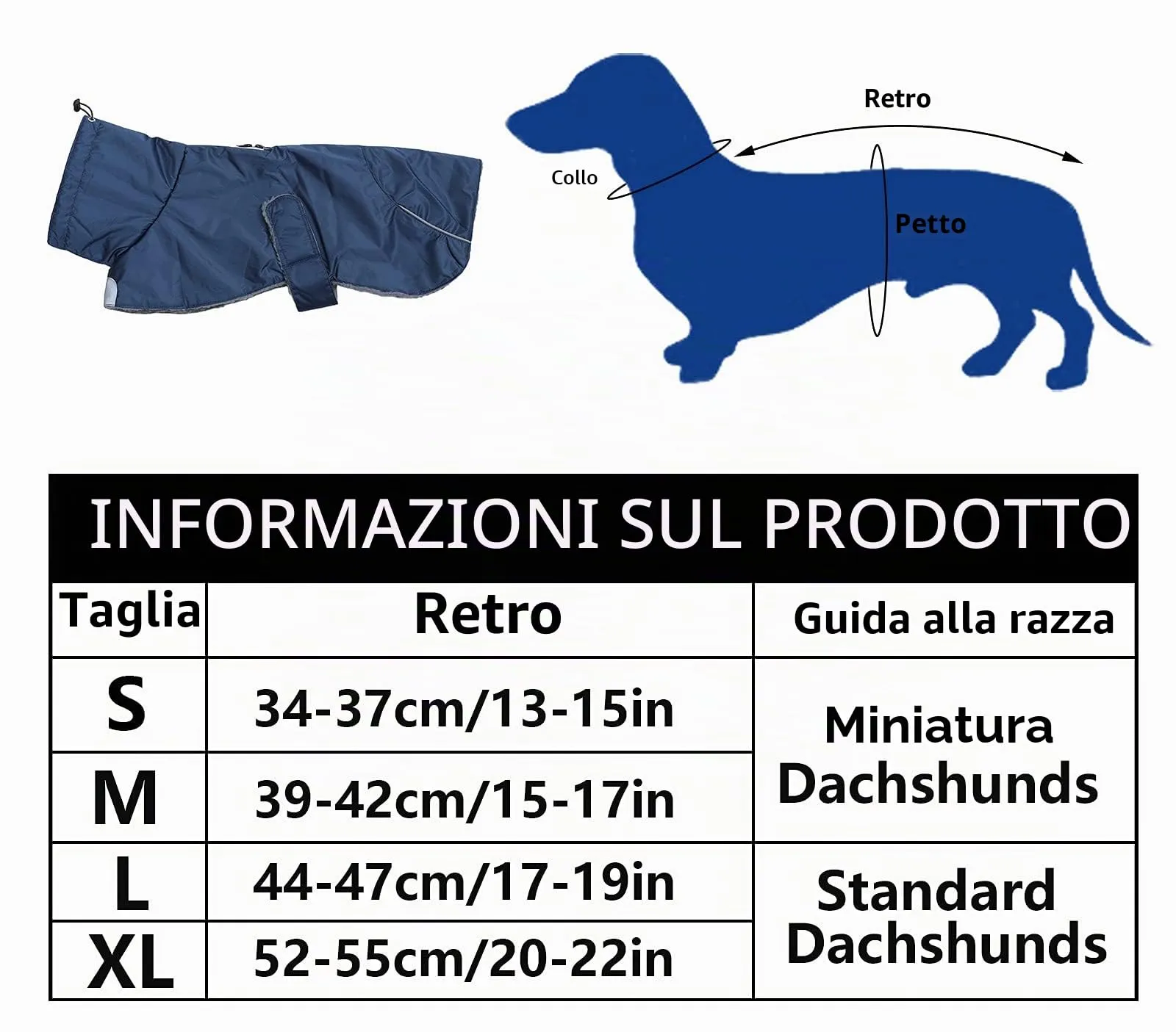 MOREZI Giacca Calda Per Cani Teckel, Abbigliamento Invernale Caldo Per Cani - immagine 7