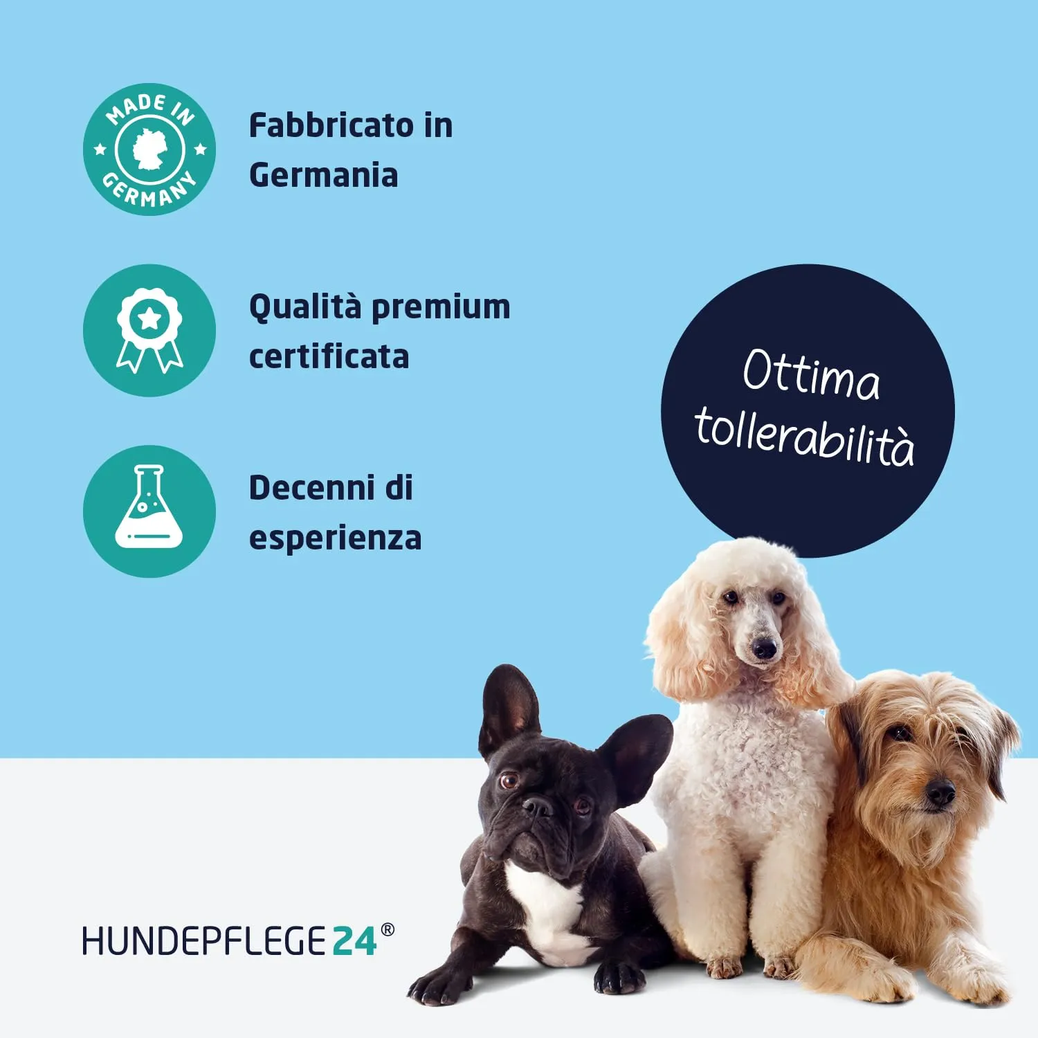 Hundepflege24 Olio Anti Acari Auricolari per Cani, Gatti & Animali da Compagnia - 50ml - 100% Trattamento Naturale & Vegano per la Cura dell'orecchio, Contro prurito, infestazioni fungine & da Acari - immagine 6