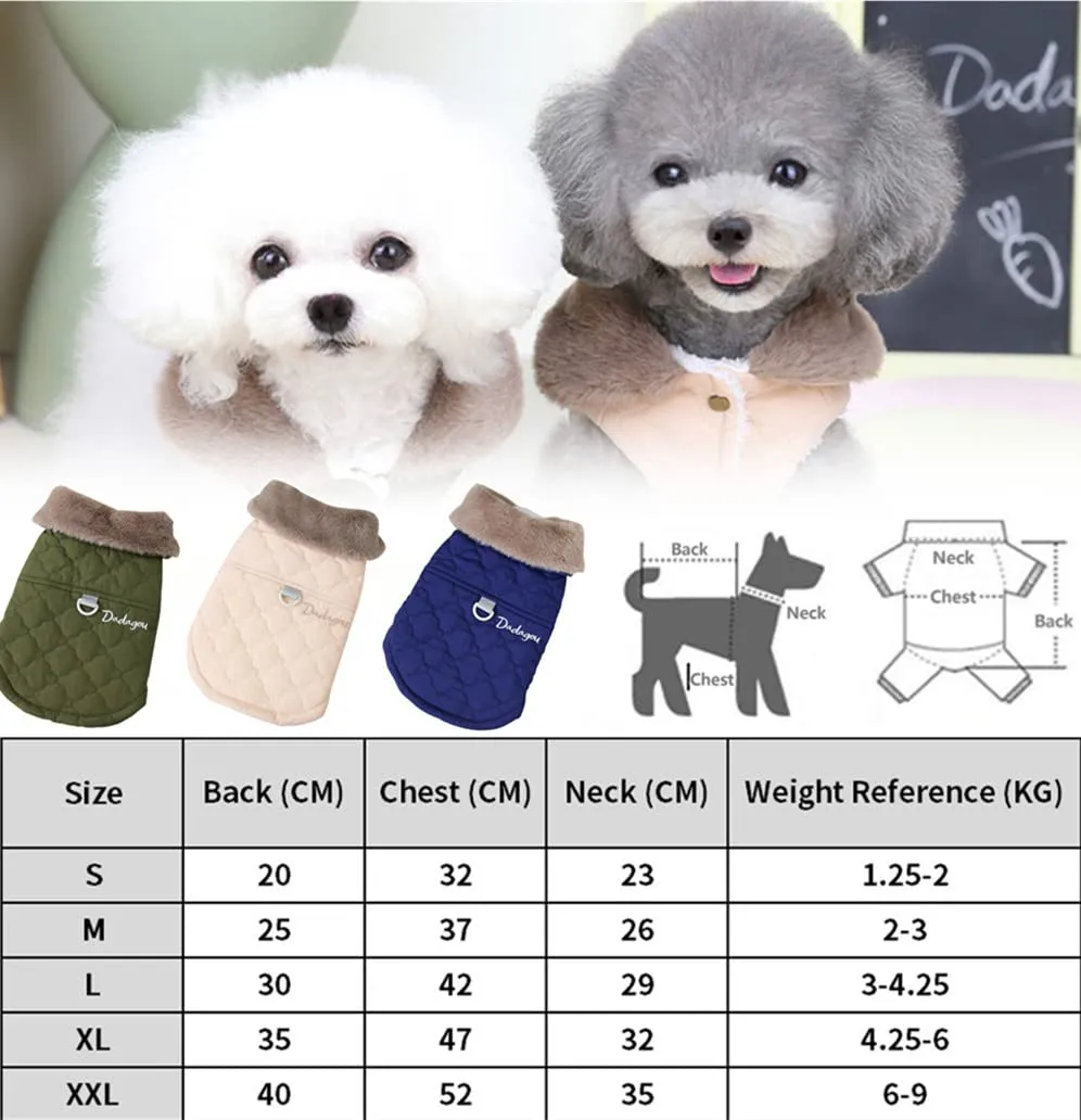 Cappottino invernale per cani foderato in pile, impermeabile, caldo e morbido, con anello a D, per cani di taglia grande, per attività all'aperto (XXL, blu navy) - immagine 5