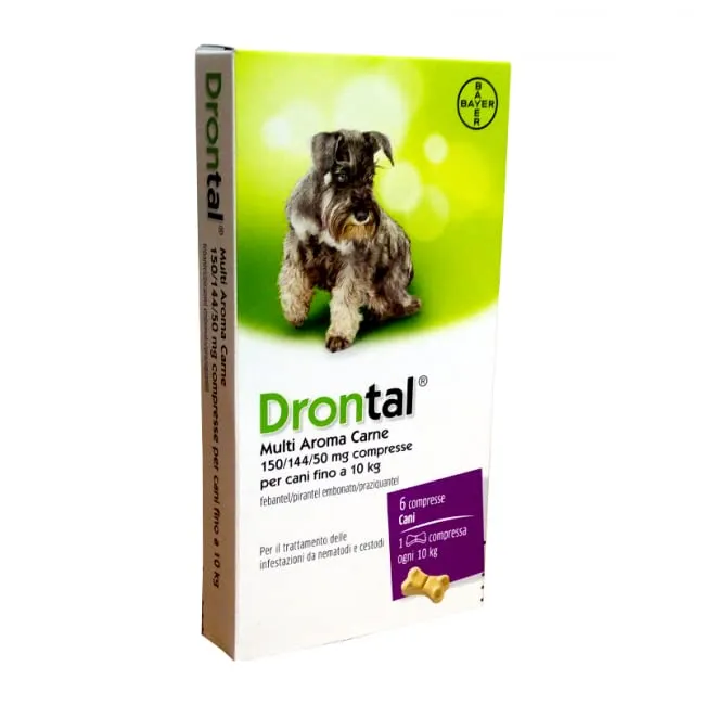 CentroVete Bayer Vermifugo antiparassitario per Cane in compressa (6 CPR) - combatte i Principali parassiti intestinali - immagine 1