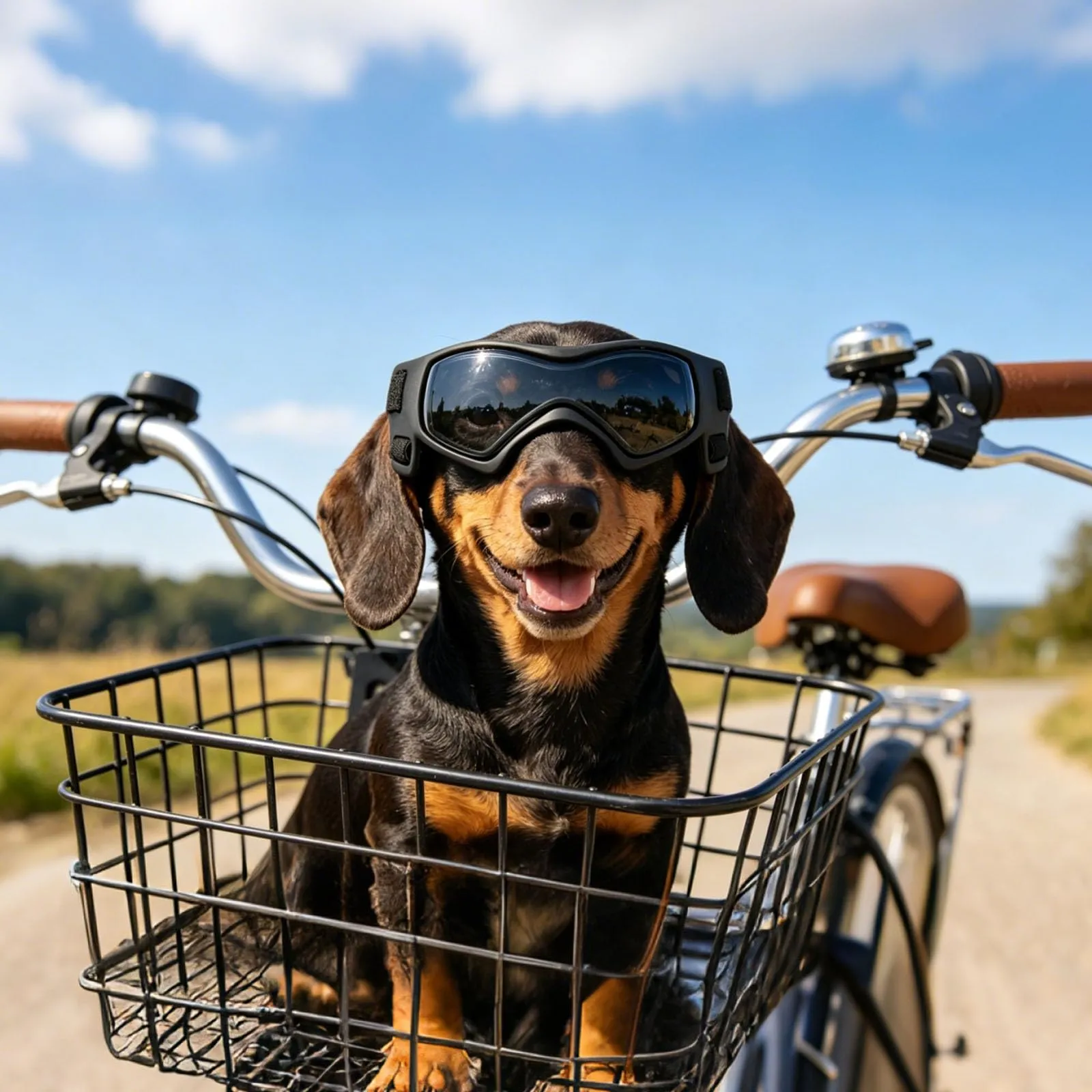Enjoying Occhiali per Cani Taglia Piccola, Occhiali da Sole per Cucciolo Moto, Gatti Adulti Occhiali Cane, Protezione UV, Regolabile, Cool Nero - immagine 6