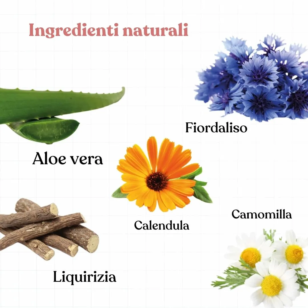 Bau Pulizia Occhi Cane Lacrimazione, Tonico Detergente Occhi Cane, Rimuove Macchie da Lacrimazione, Idratante e Antinfiammatorio Naturale con Aloe, Camomilla, Rosa, Calendula - immagine 4
