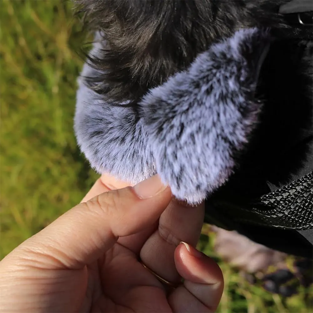 Cappotto Invernale per Cani,Cappotto Impermeabile Cane con Fodera in Pile,Abbigliamento per cani con pettorina,Gilet Riflettente del per Cani Piccola Taglia Media Grandi(Nero,M) - immagine 5