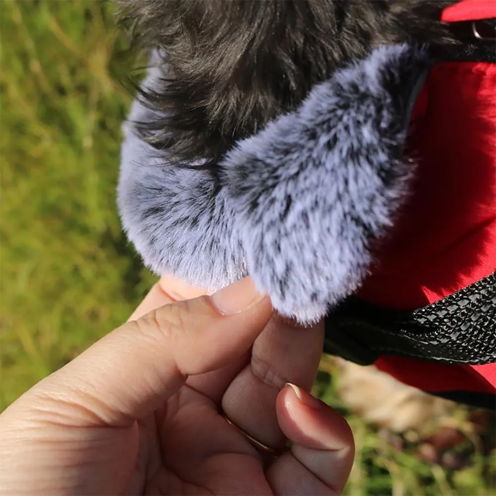 Cappotto Invernale per Cani,Cappotto Impermeabile Cane con Fodera in Pile,Abbigliamento per cani con pettorina,Gilet Riflettente del per Cani Piccola Taglia Media Grandi(Rosso,2XL) - immagine 5