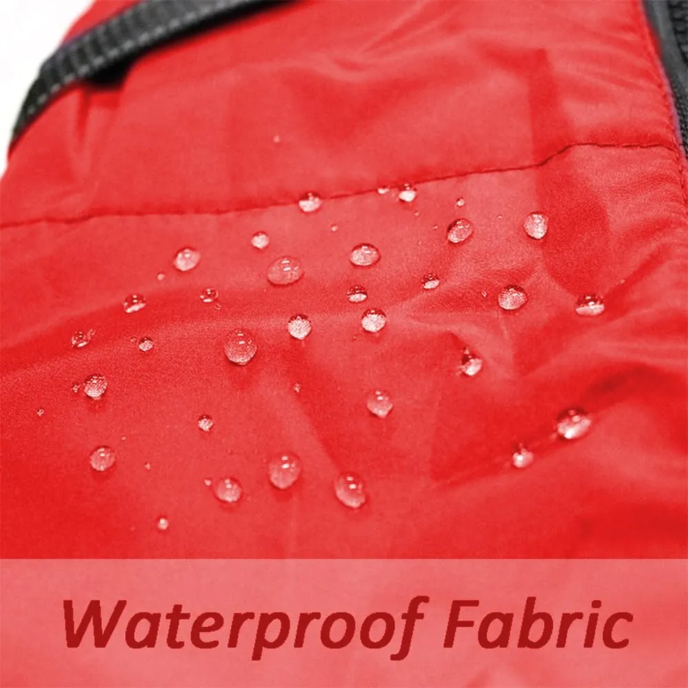 Cappotto Invernale per Cani,Cappotto Impermeabile Cane con Fodera in Pile,Abbigliamento per cani con pettorina,Gilet Riflettente del per Cani Piccola Taglia Media Grandi(Rosso,2XL) - immagine 6
