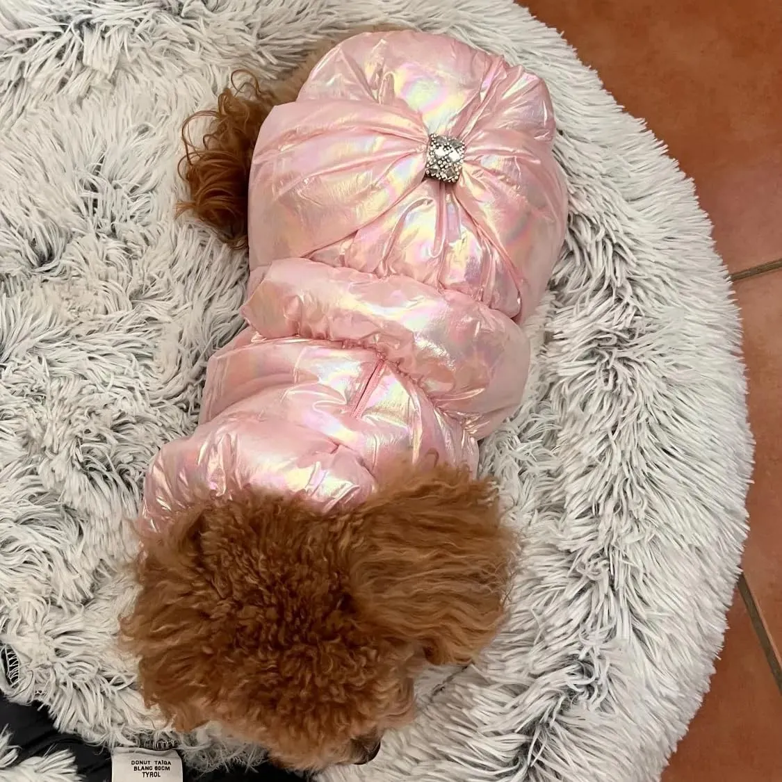 Cappotto Invernale per Cani,Giacca Impermeabile Caldo per Cane Antivento,Cappotto Cane in Pile,Abbigliamento per Cani,Vestiti per Cani di Taglia Piccola,Media e Grande (rosa,XL) - immagine 9