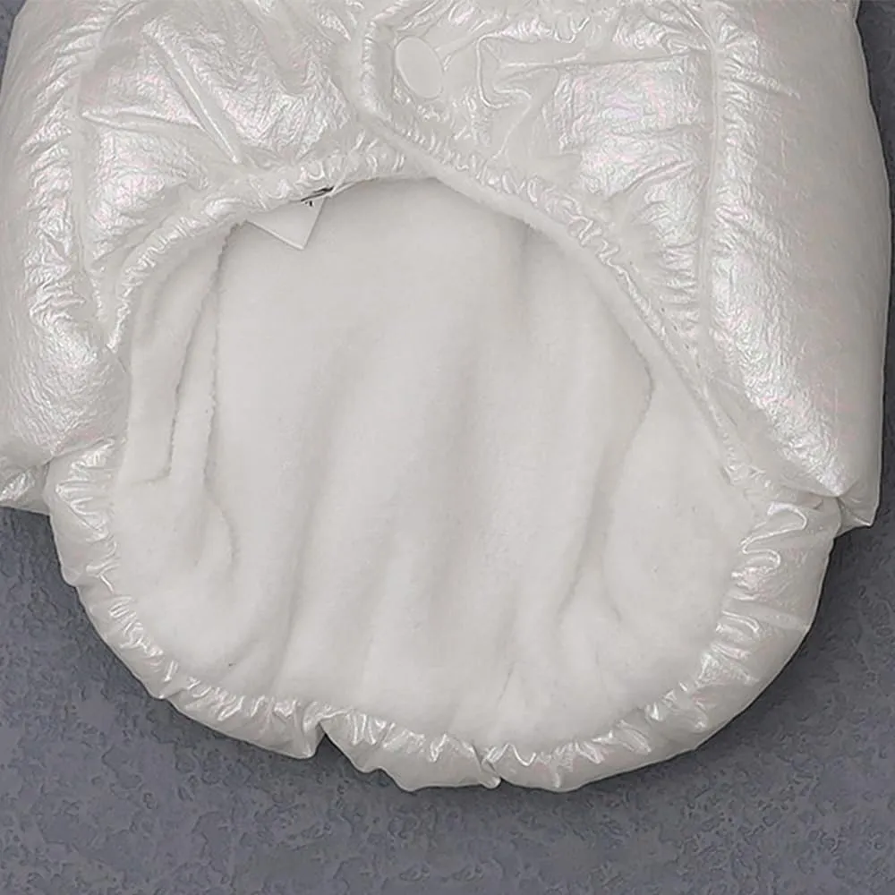 Cappotto Invernale per Cani,Giacca Impermeabile Caldo per Cane Antivento,Cappotto Cane in Pile,Abbigliamento per Cani,Vestiti per Cani di Taglia Piccola,Media e Grande(Bianco,XXL) - immagine 5