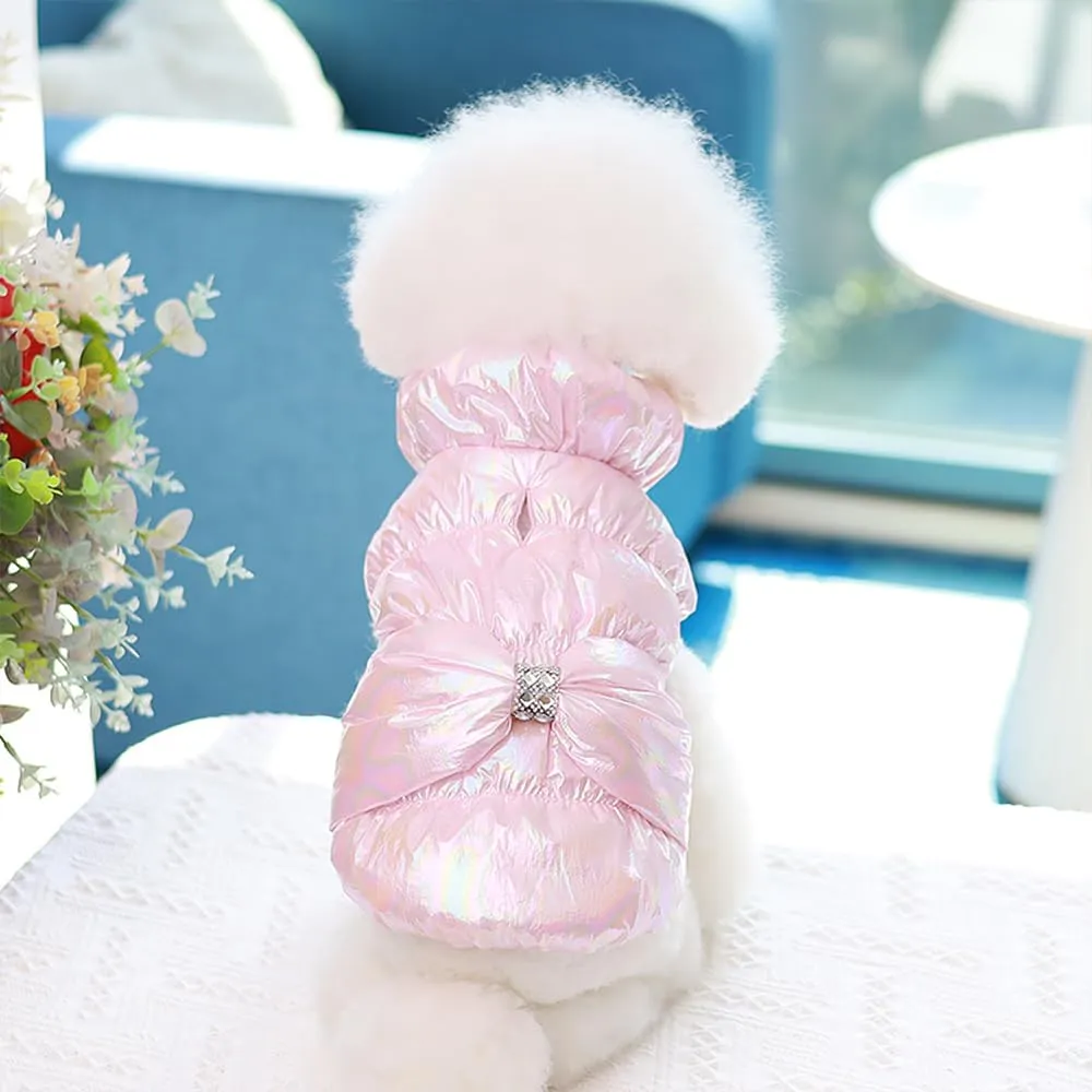 Cappotto Invernale per Cani,Giacca Impermeabile Caldo per Cane Antivento,Cappotto Cane in Pile,Abbigliamento per Cani,Vestiti per Cani di Taglia Piccola,Media e Grande (rosa,XXL) - immagine 5